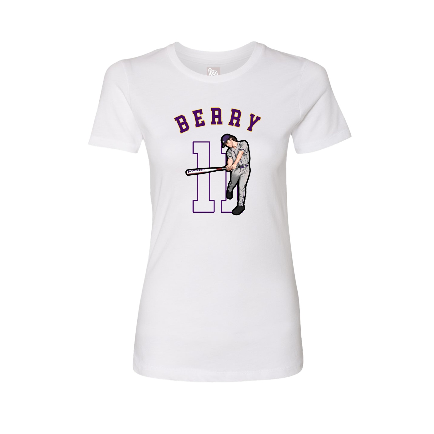 Fitted Women's Tee — Shirsey Arch in White