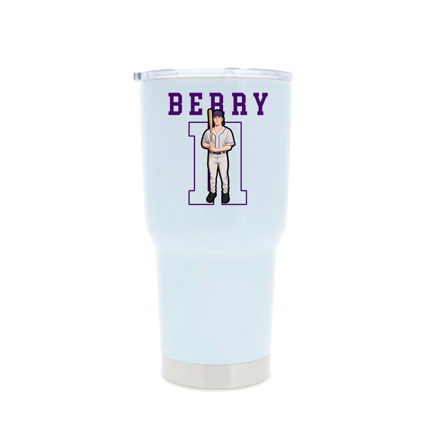 30oz Stainless Steel Tumbler — Shirsey in White
