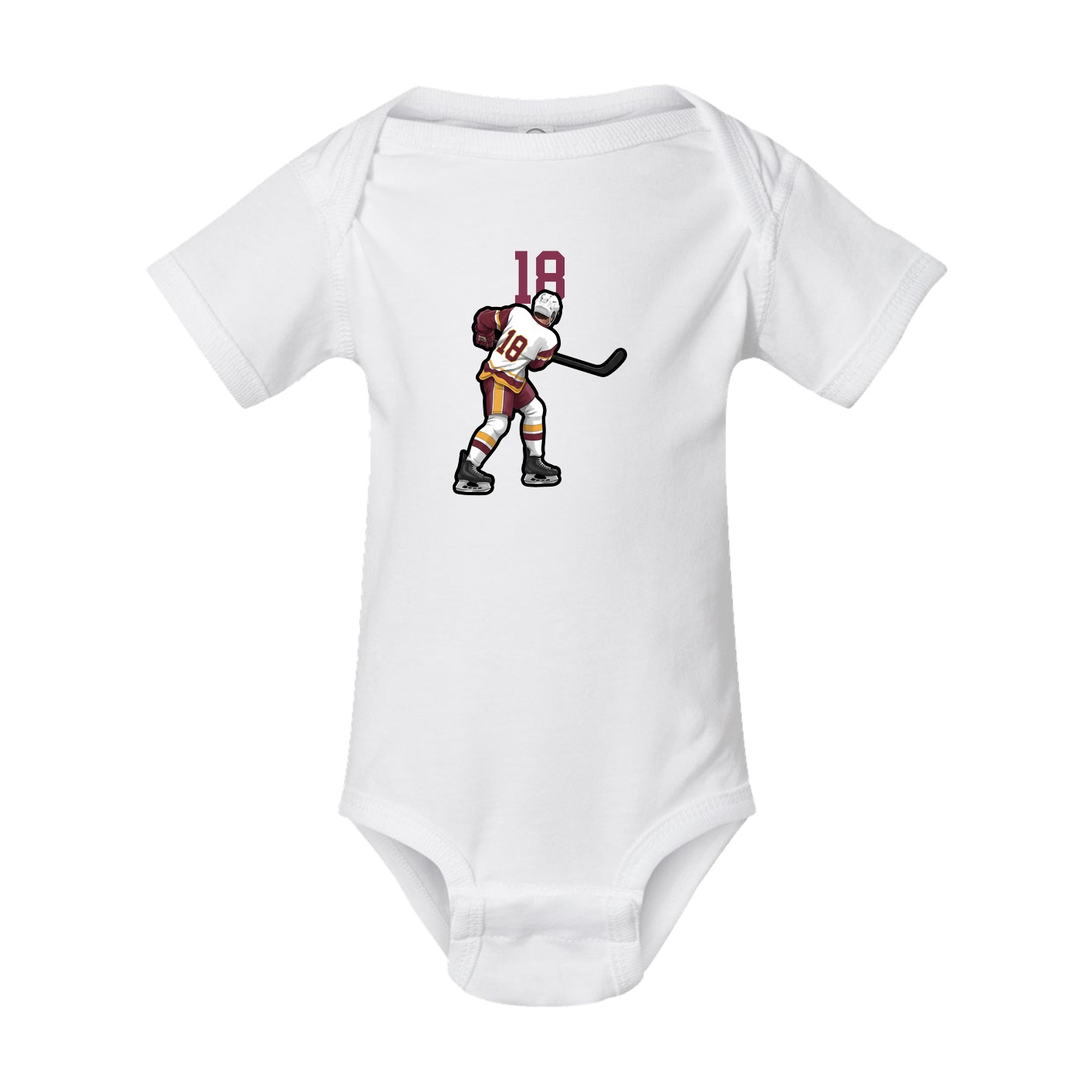 Baby Onesie — Number Top in White