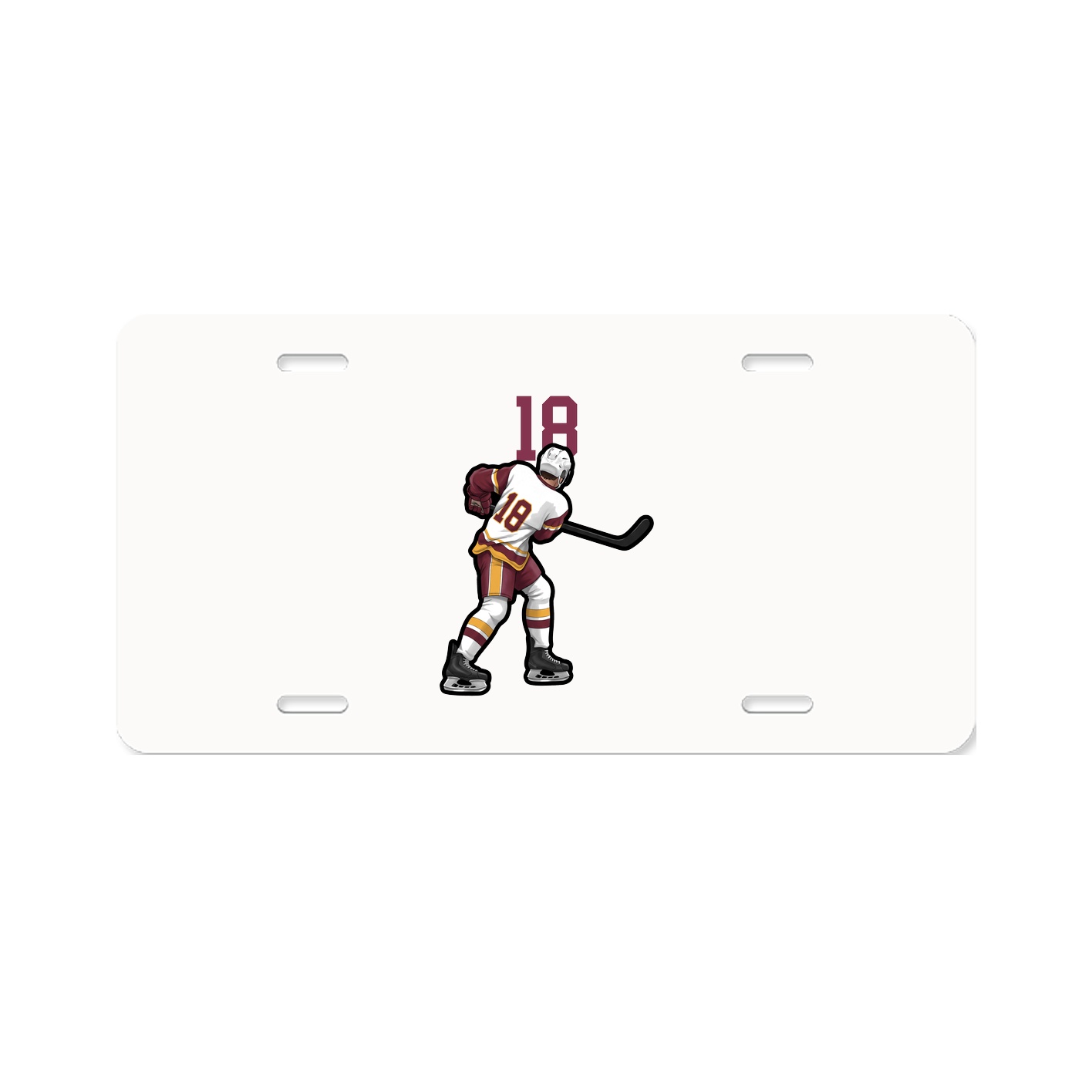 License Plate — Number Top in Classic