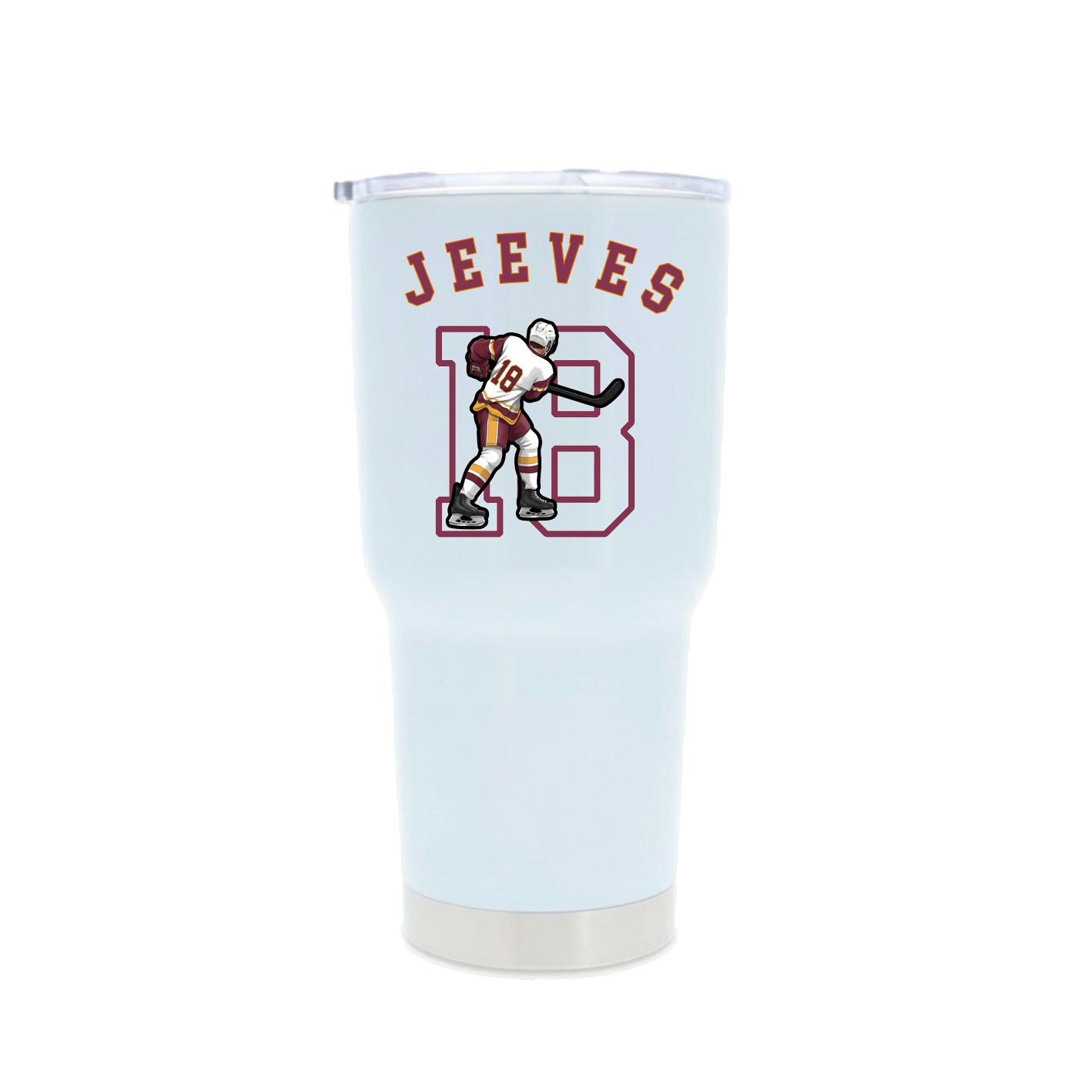30oz Stainless Steel Tumbler — Shirsey Arch in White