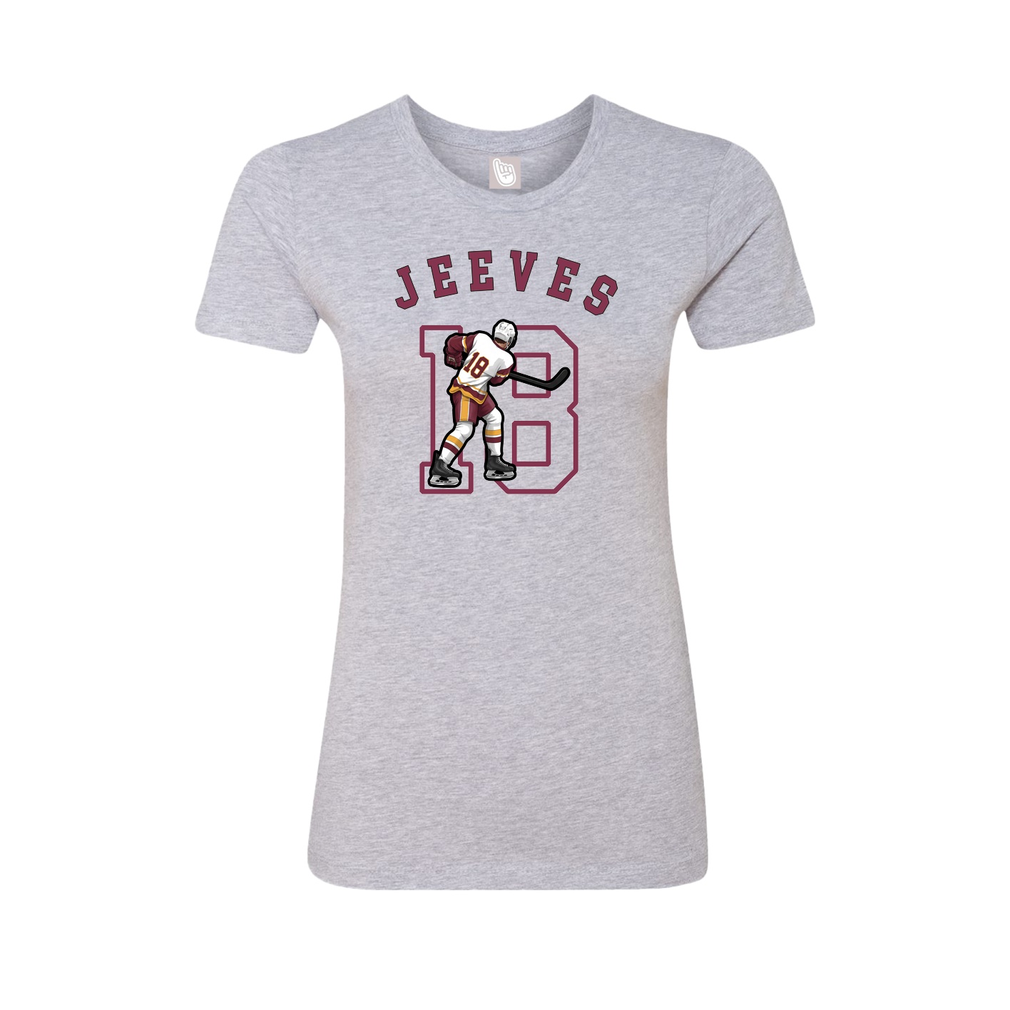 Fitted Women's Tee — Shirsey Arch in Grey