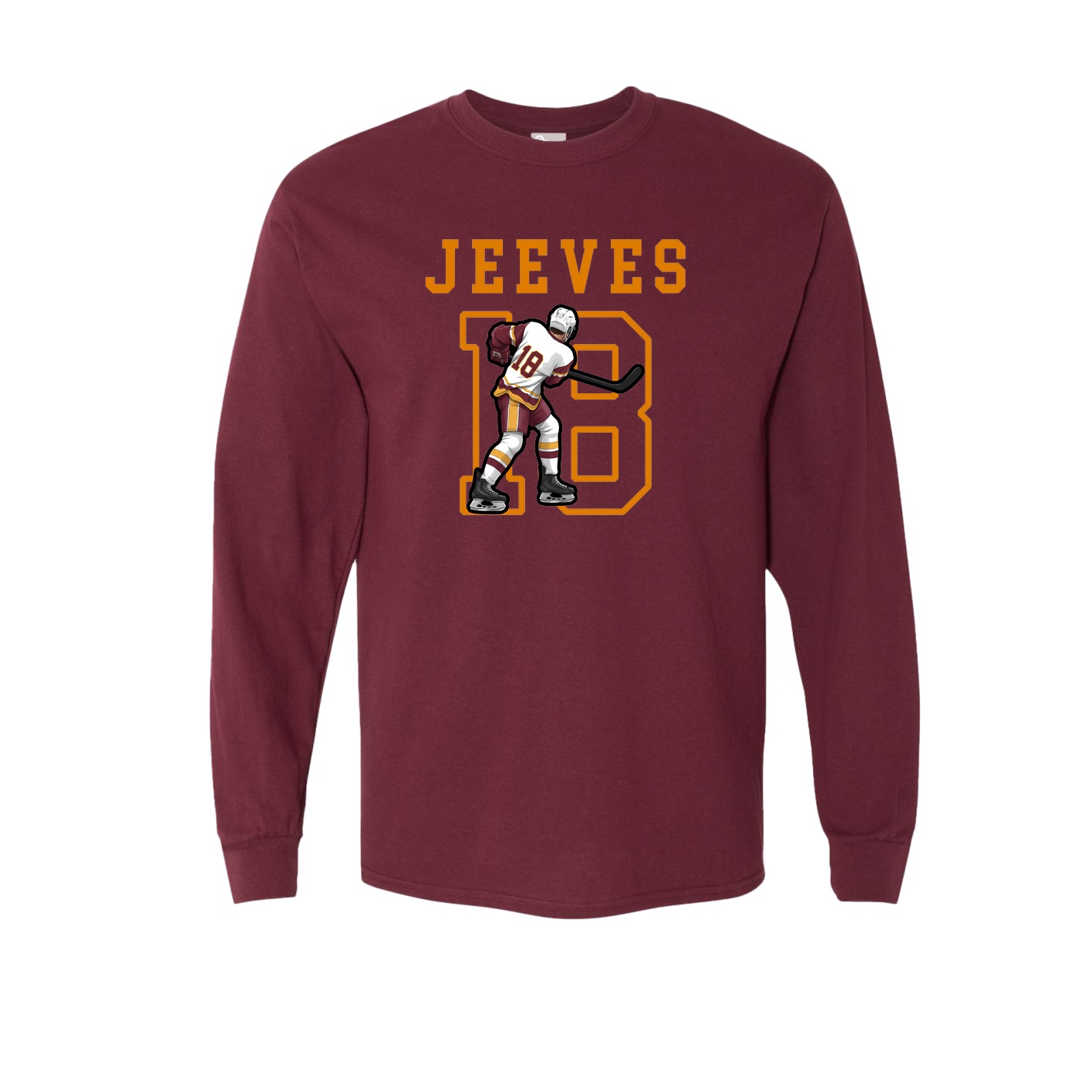 Long Sleeve Tee — Shirsey in Maroon
