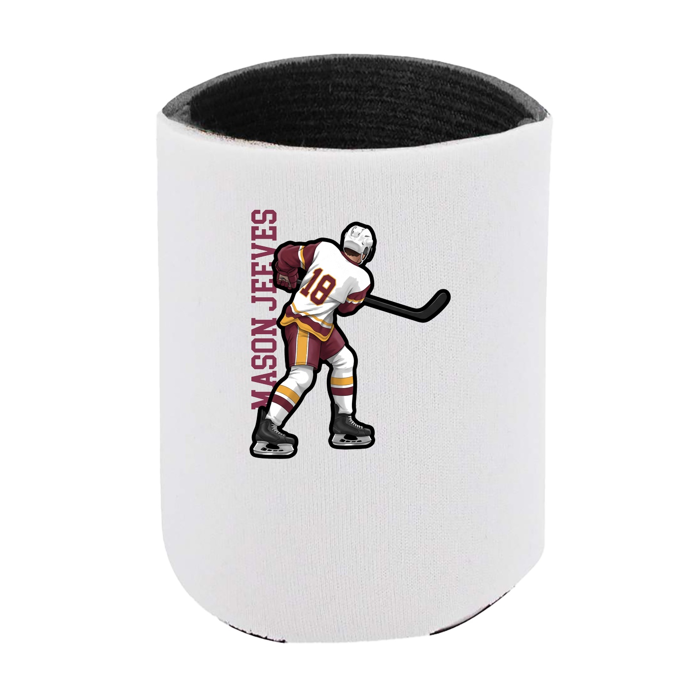 Can Holder — Name Vertical in White