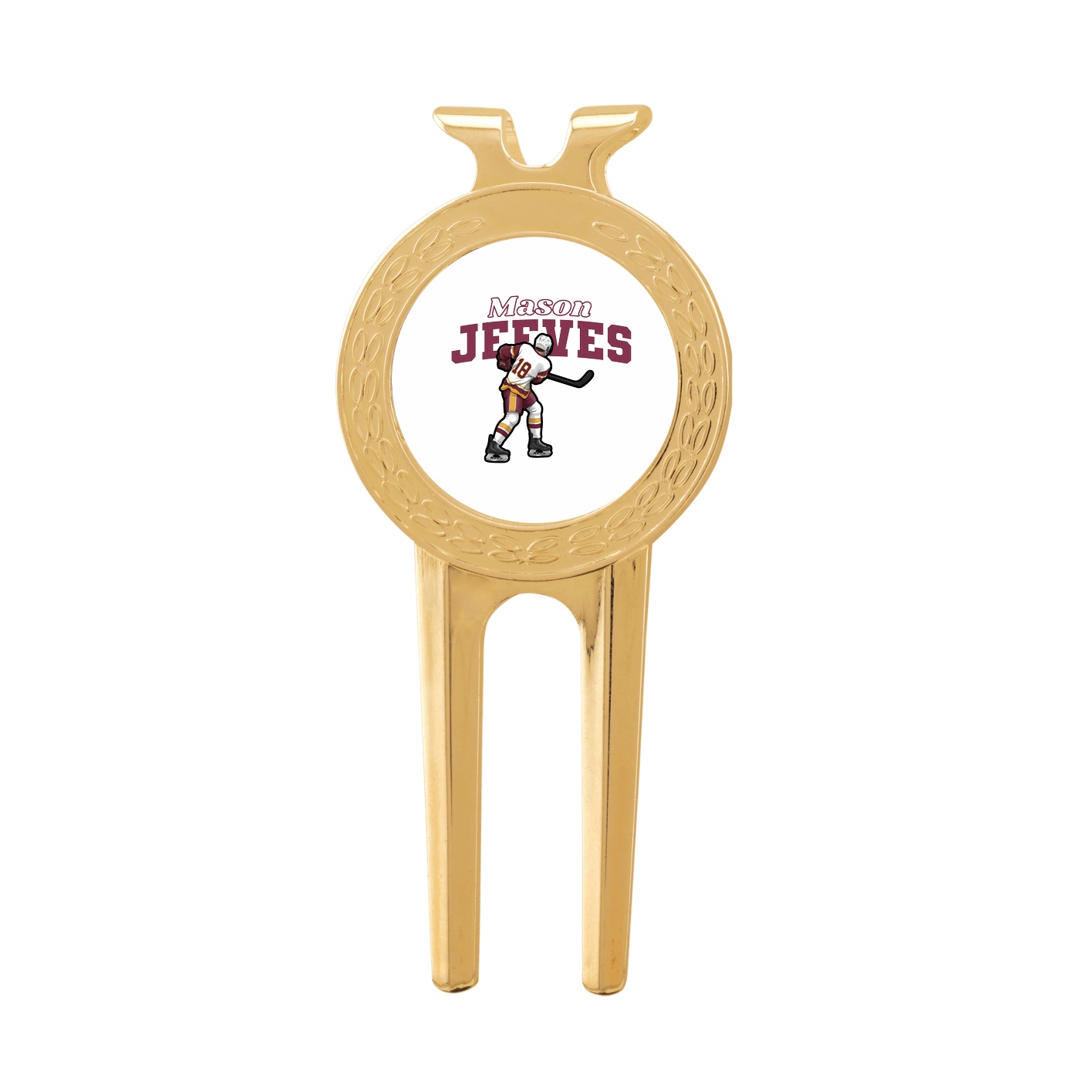 Divot Tool with Ball Marker — Name Arch in Classic