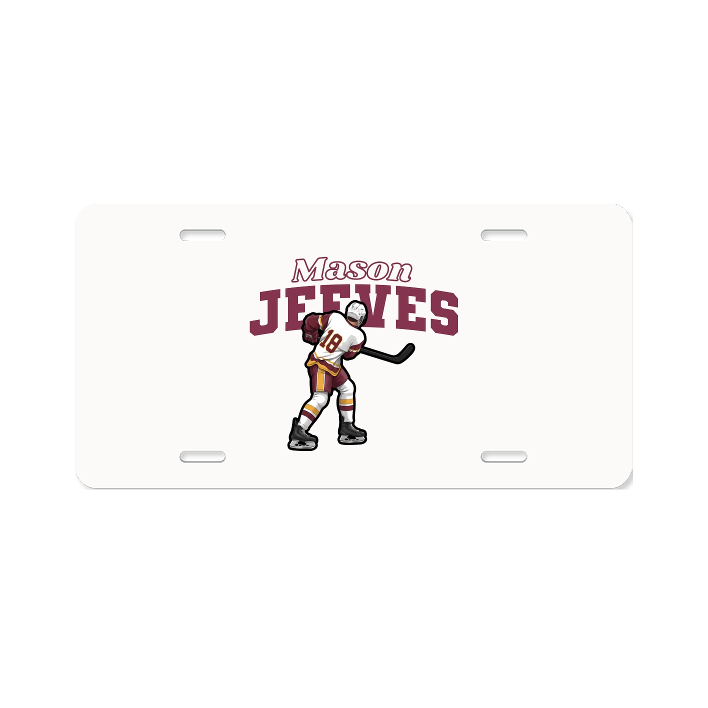 License Plate — Name Arch in Classic