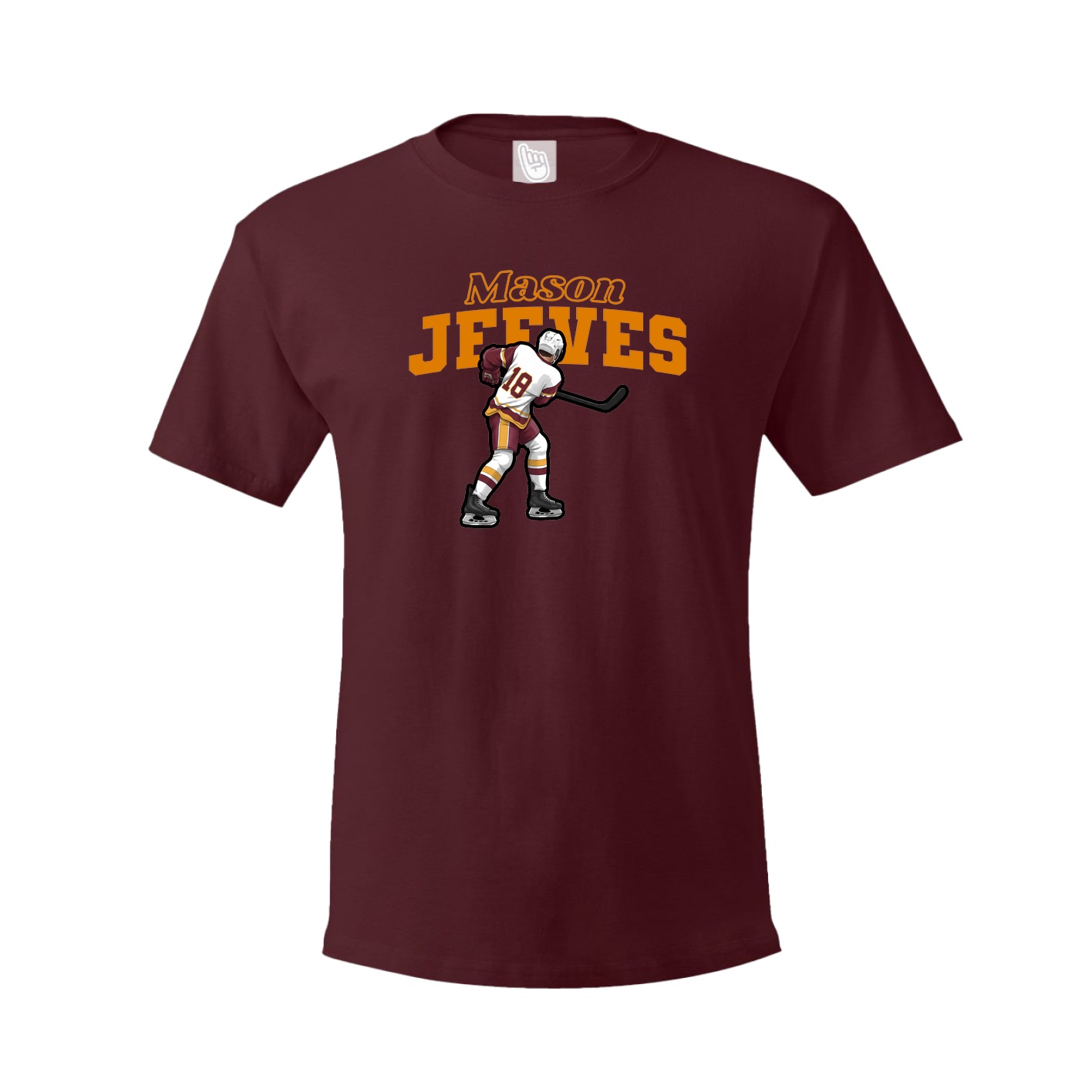 Tee — Name Arch in Maroon