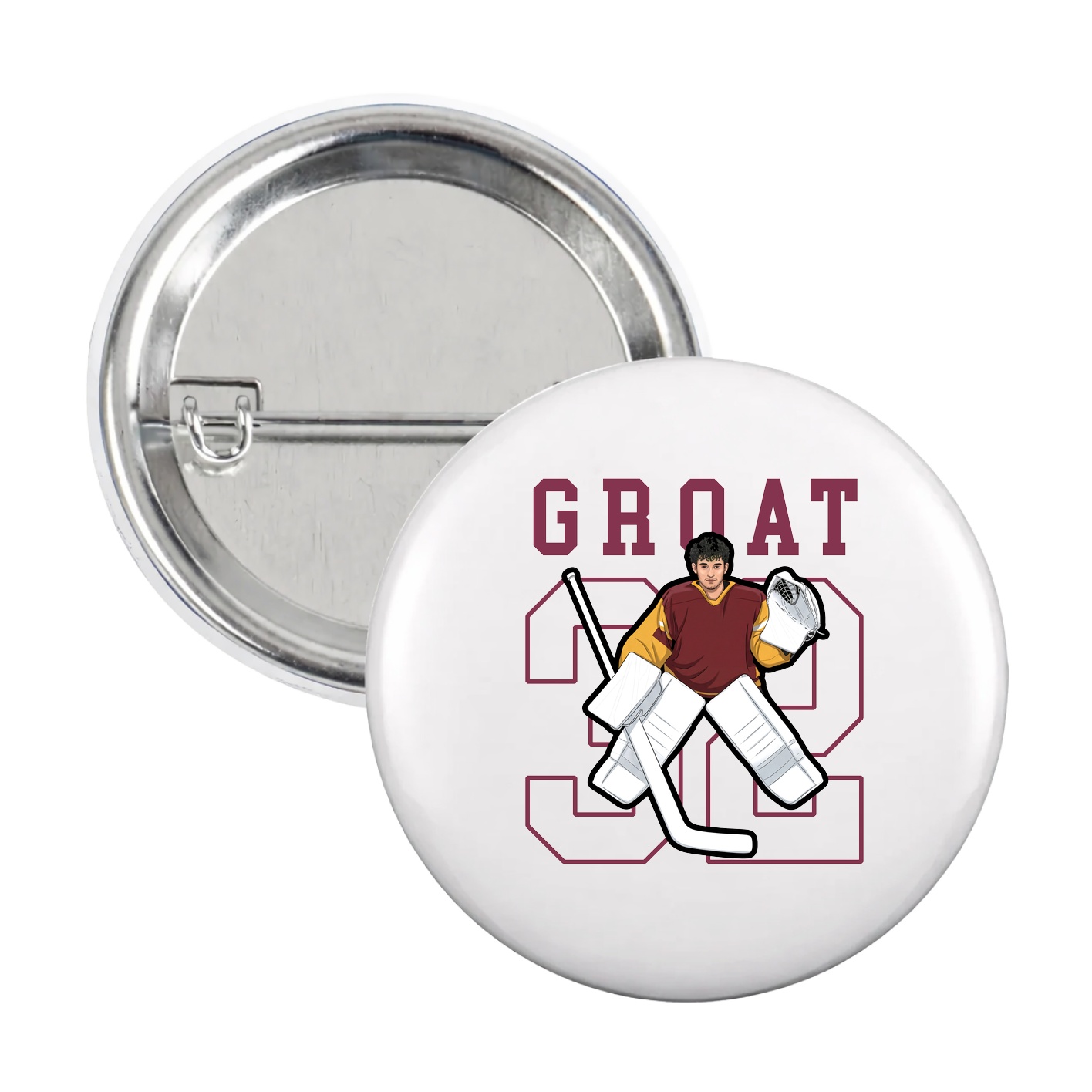 Game Day Button — Shirsey in White