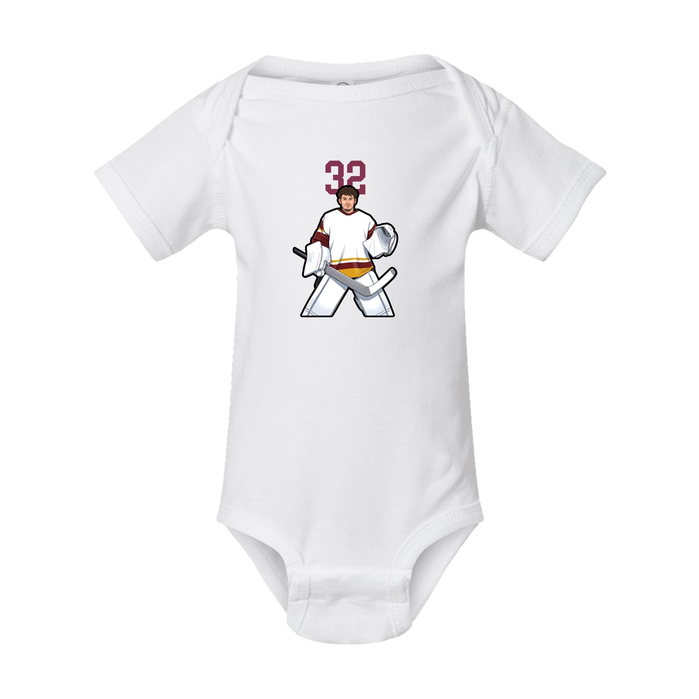 Baby Onesie — Number Top in White