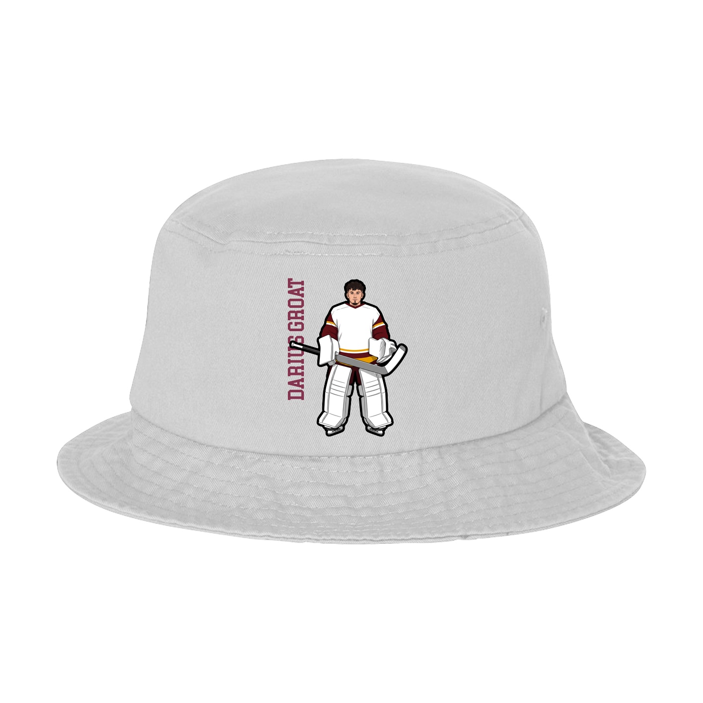 Bucket Cap — Name Vertical in White