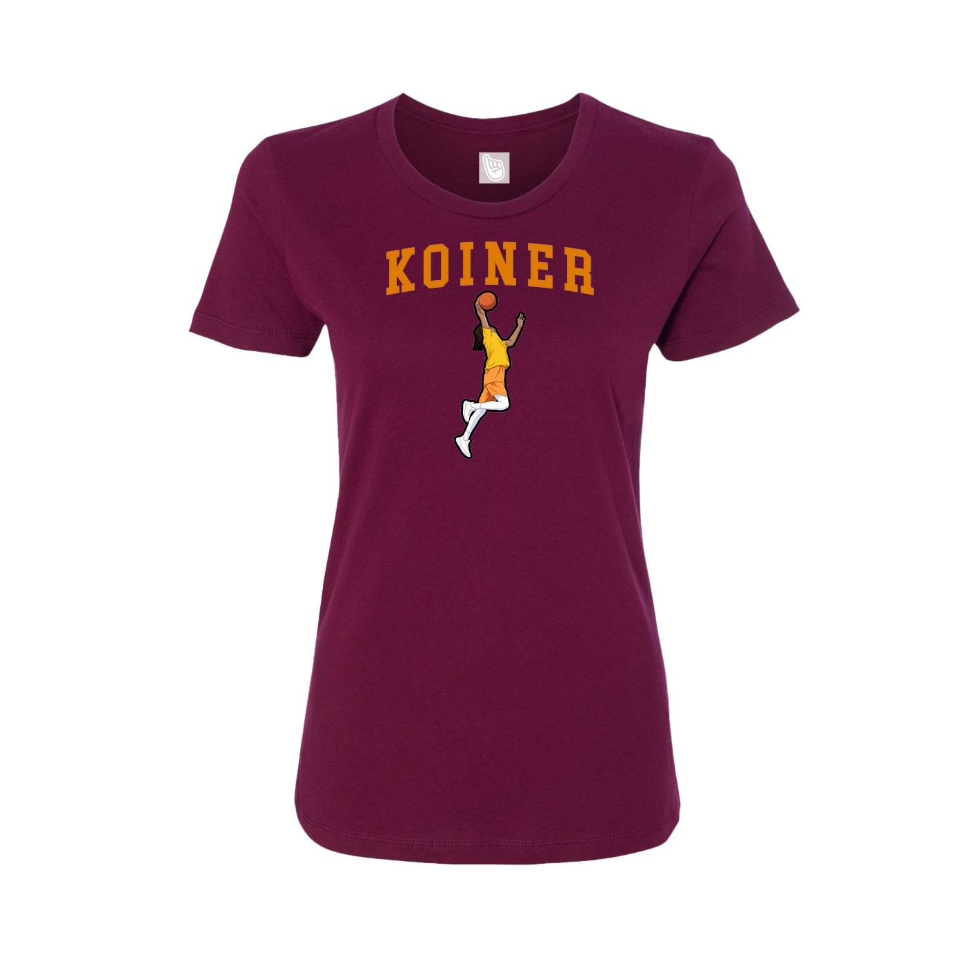 Fitted Women's Tee — Shirsey in Maroon