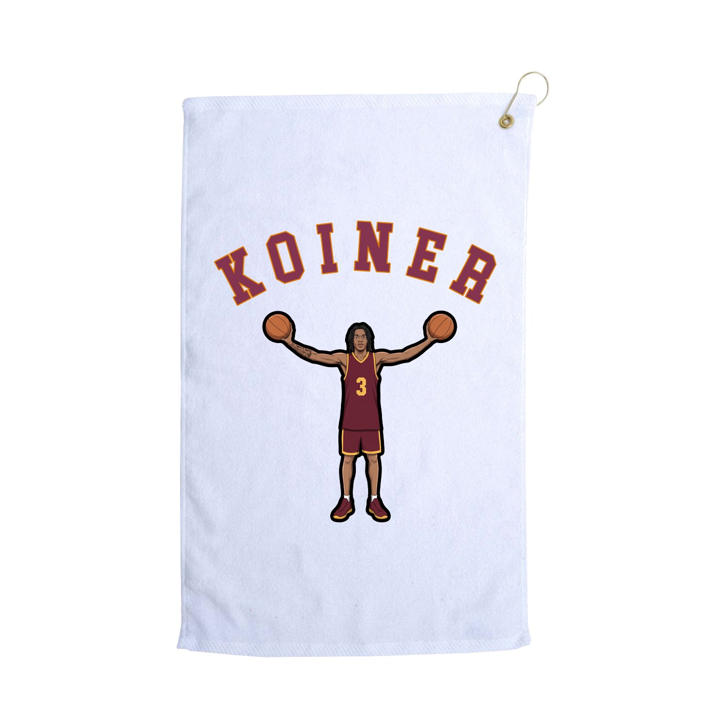 Golf Towel — Shirsey Arch in White