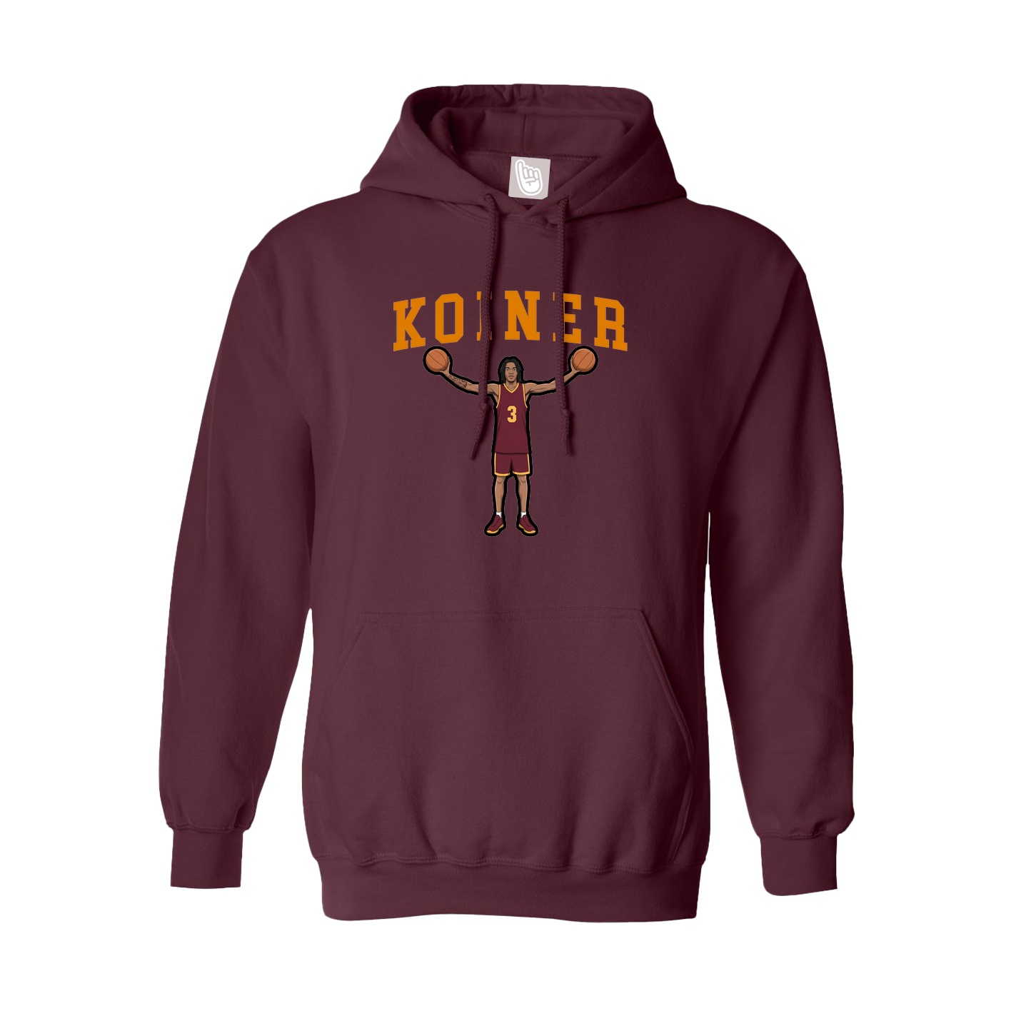 Hoodie — Shirsey in Maroon