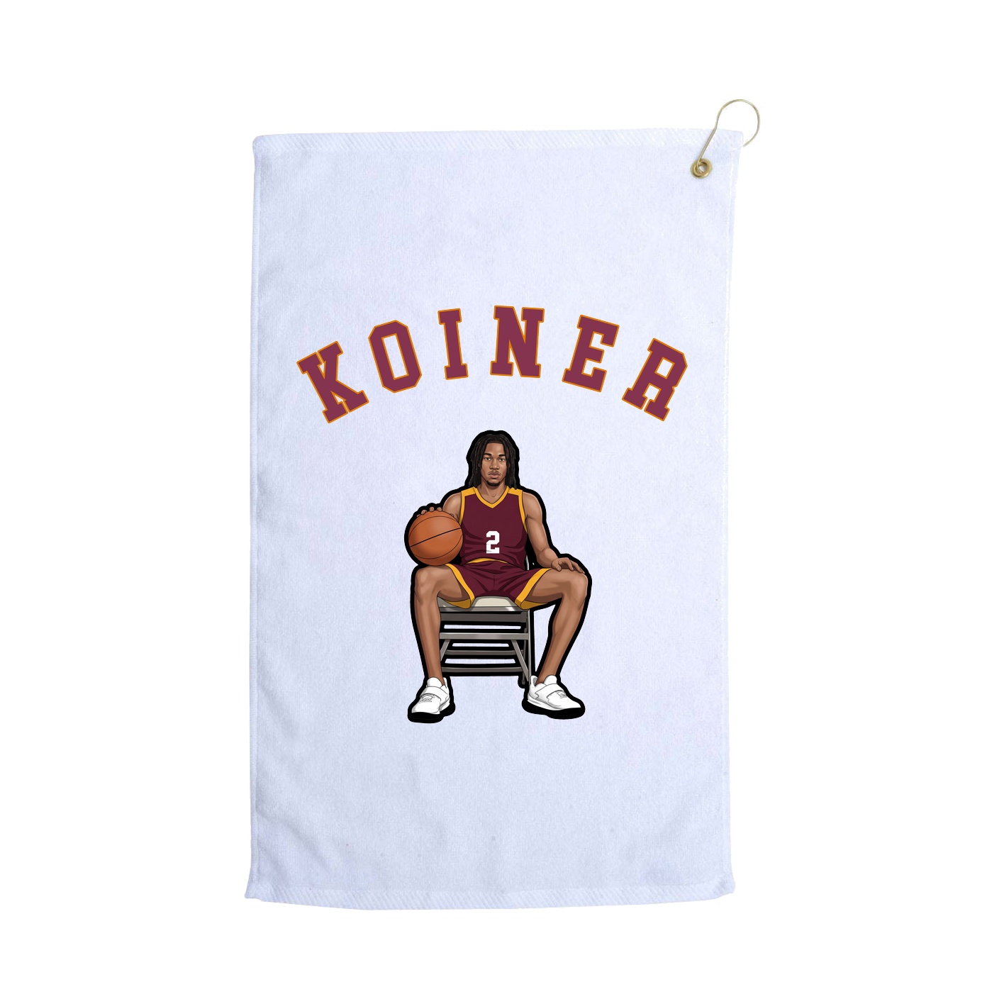 Golf Towel — Shirsey Arch in White