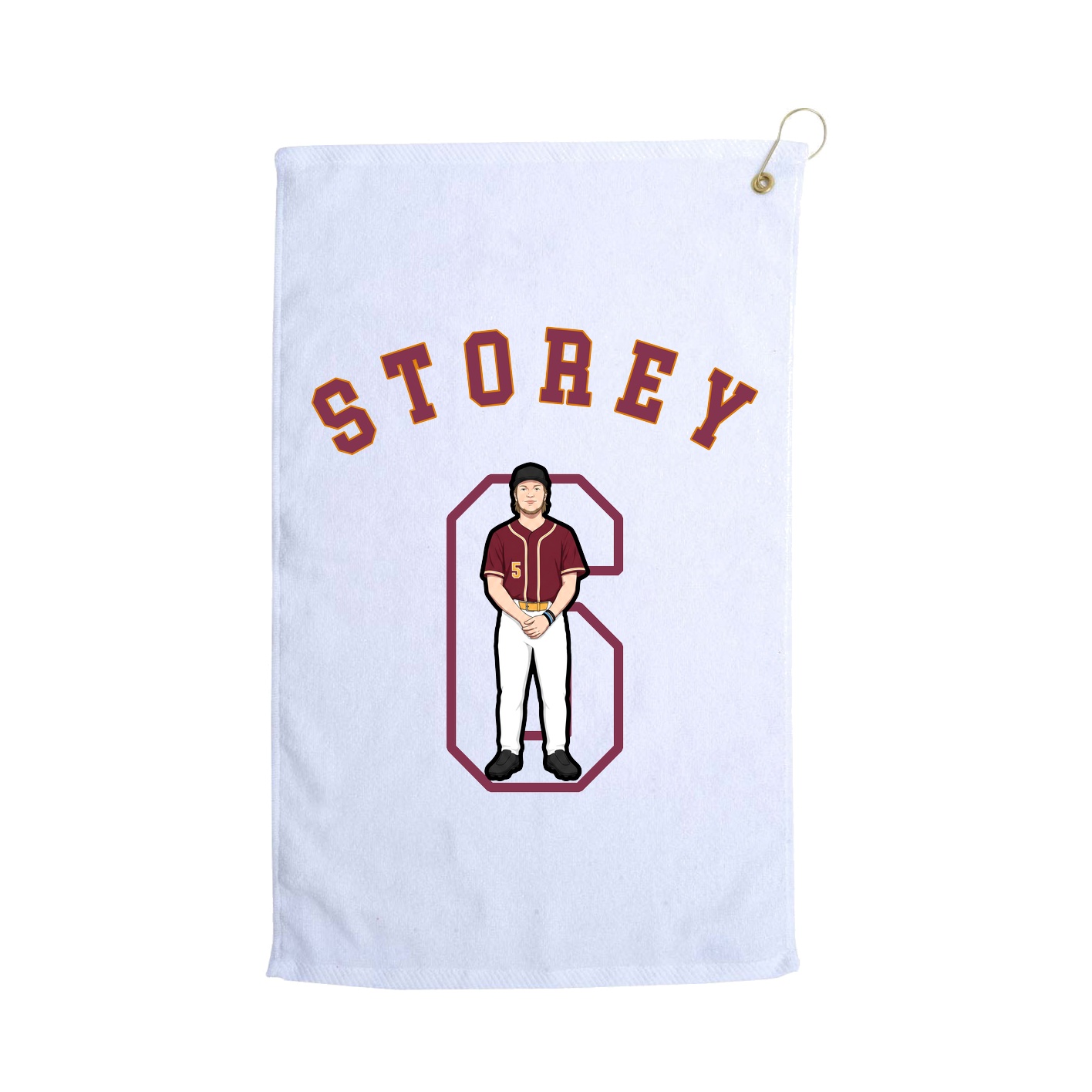 Golf Towel — Shirsey Arch in White