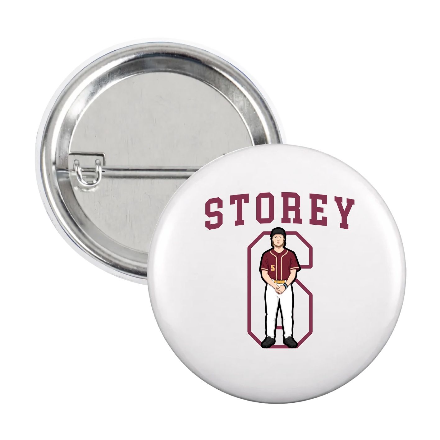 Game Day Button — Shirsey in White