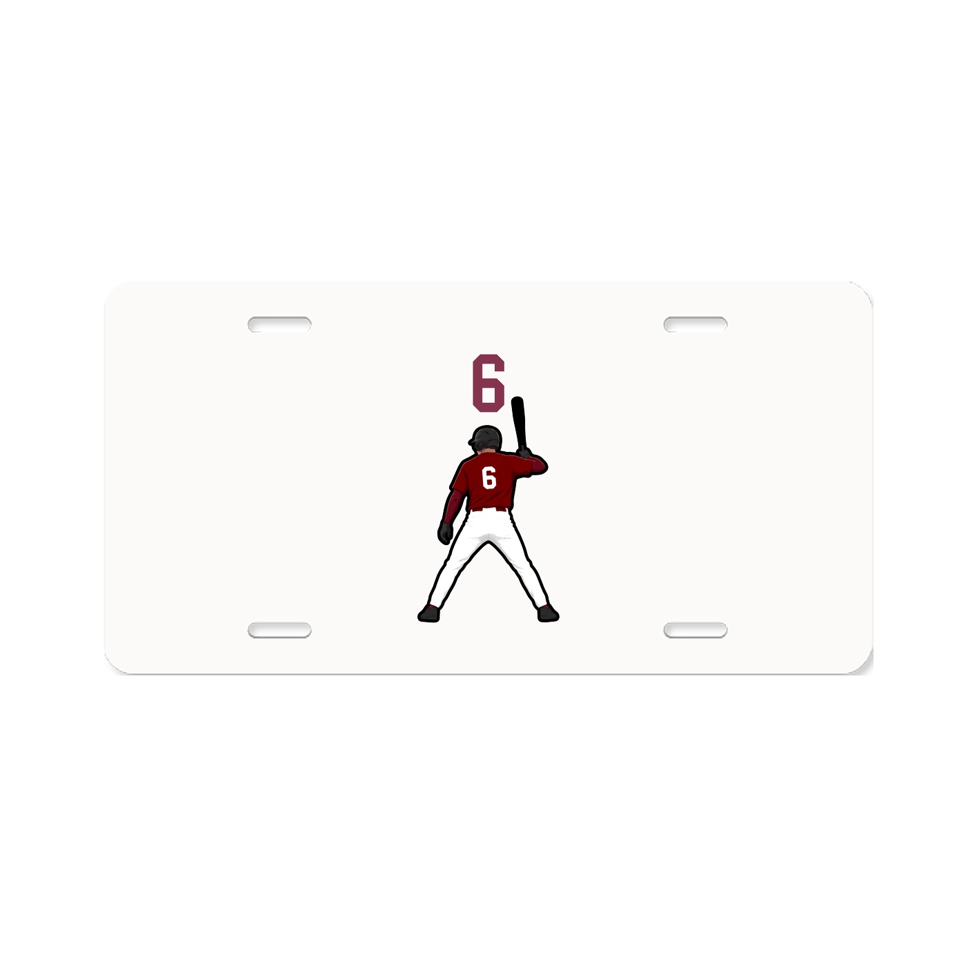 License Plate — Number Top in Classic