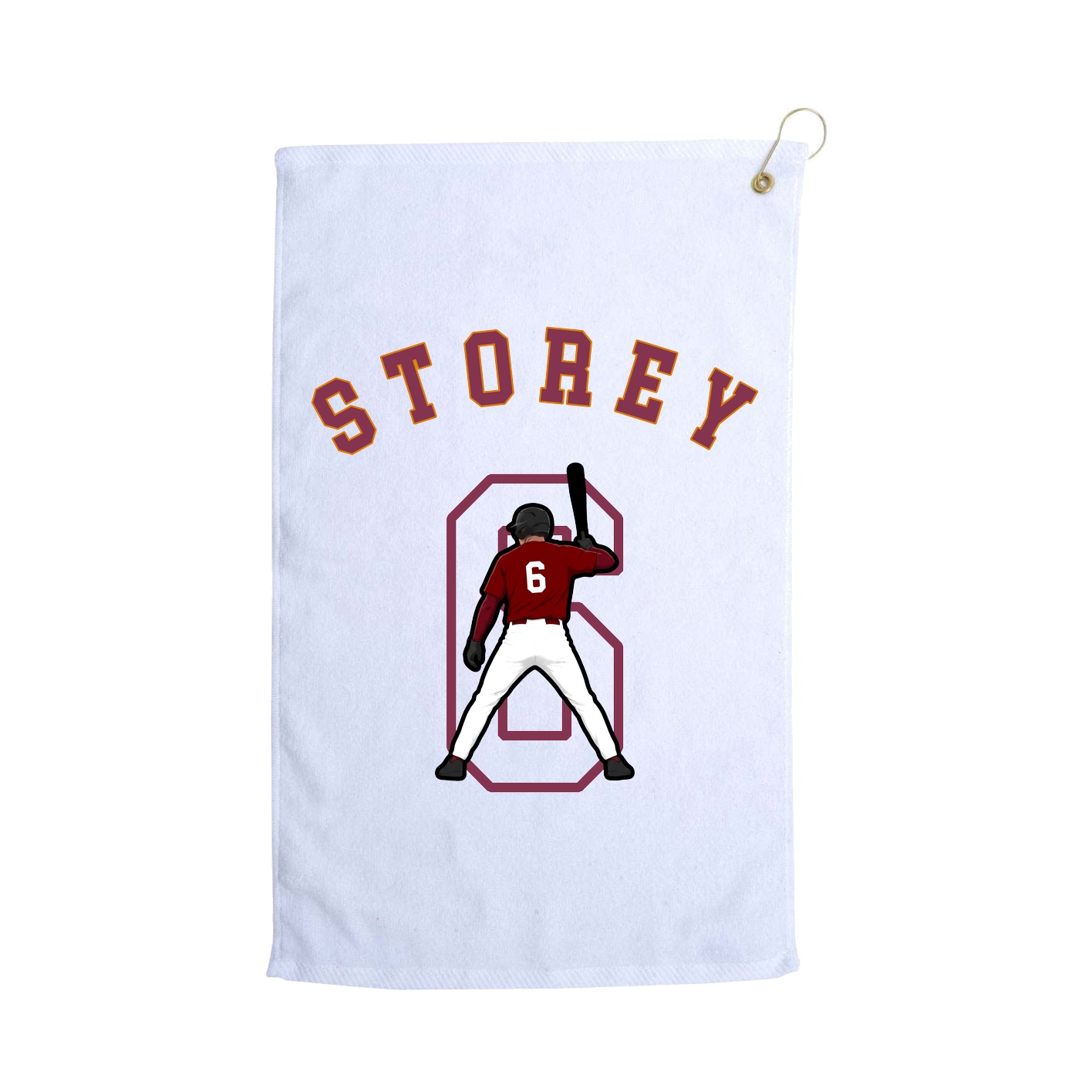 Golf Towel — Shirsey Arch in White
