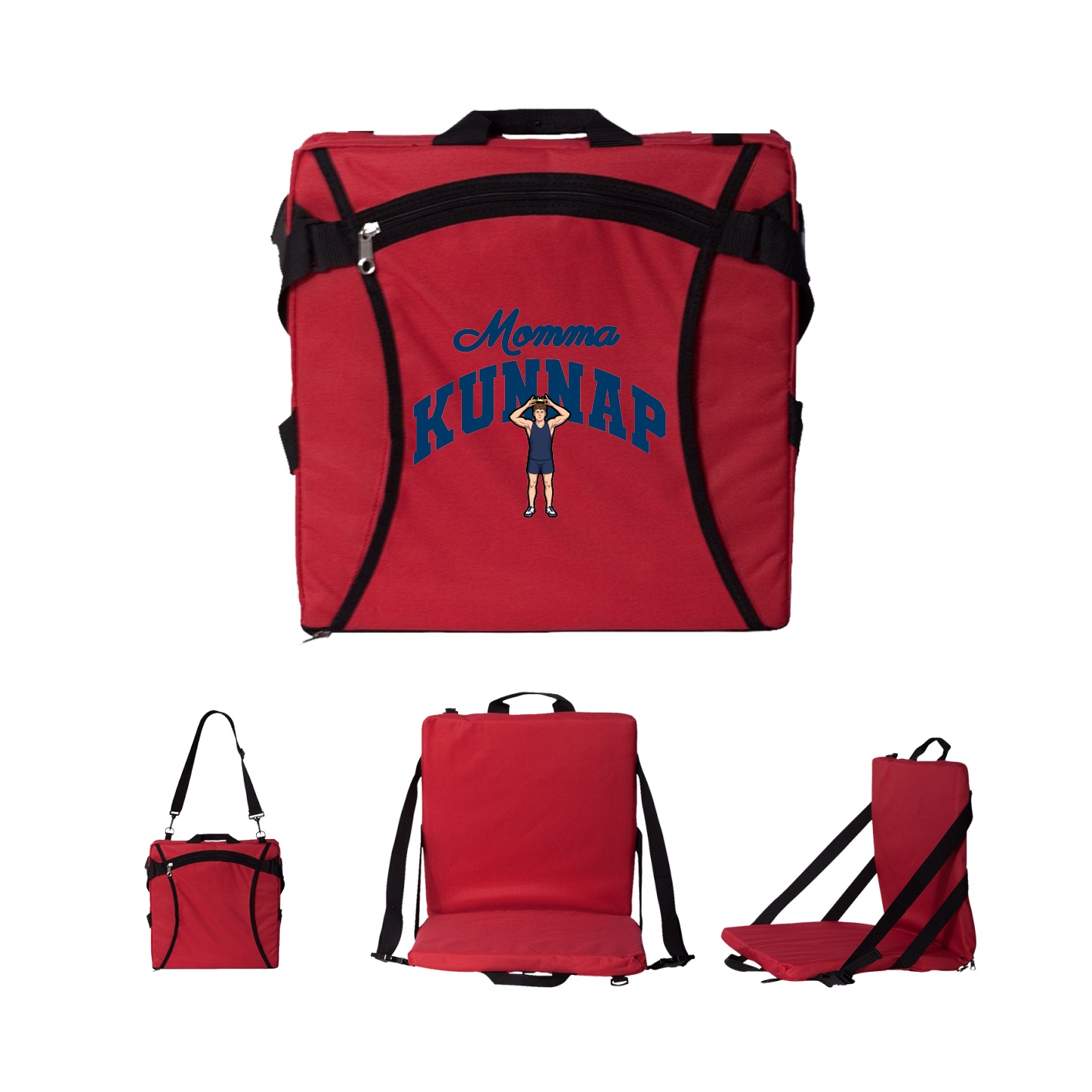 Folding Stadium Seat — Mothers Day Arch in Red