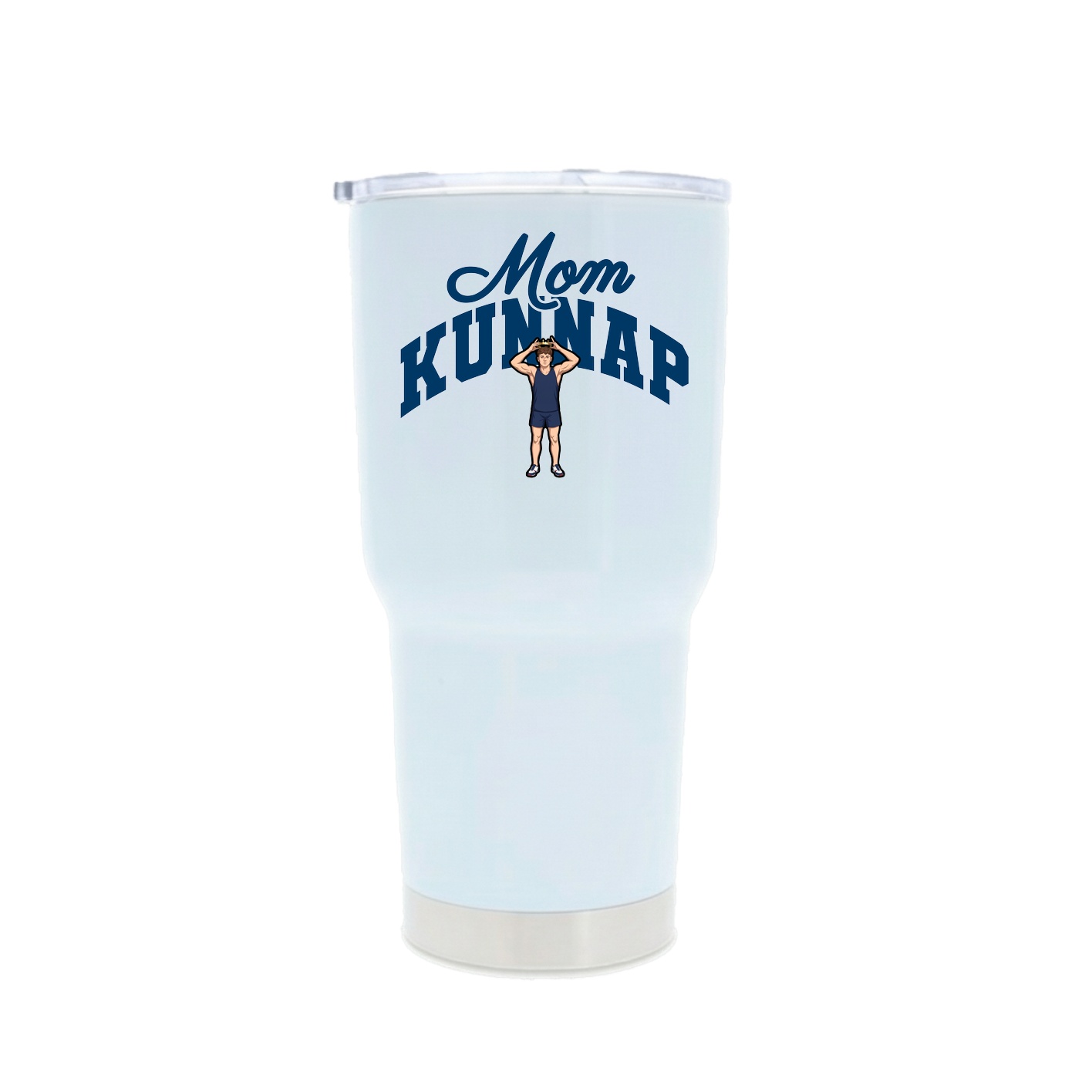30oz Stainless Steel Tumbler — Mothers Day Arch in White