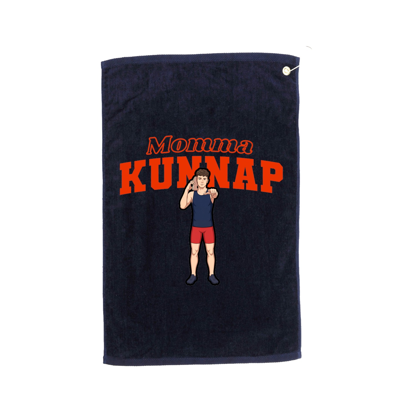Golf Towel — Mothers Day Block in Navy