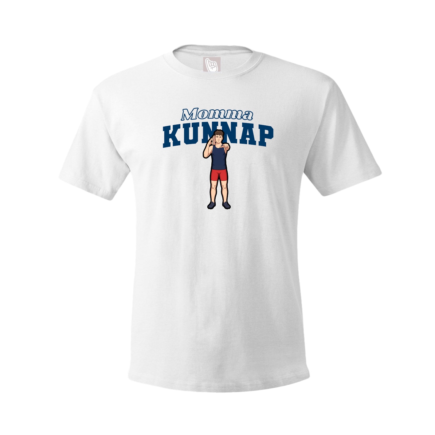 Youth Tee — Mothers Day Block in White