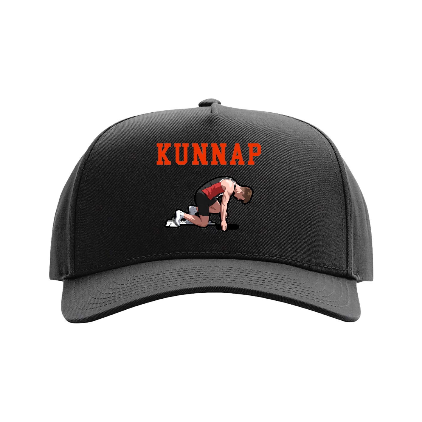 Full Fabric Five-Panel Champ Cap — Shirsey in Black