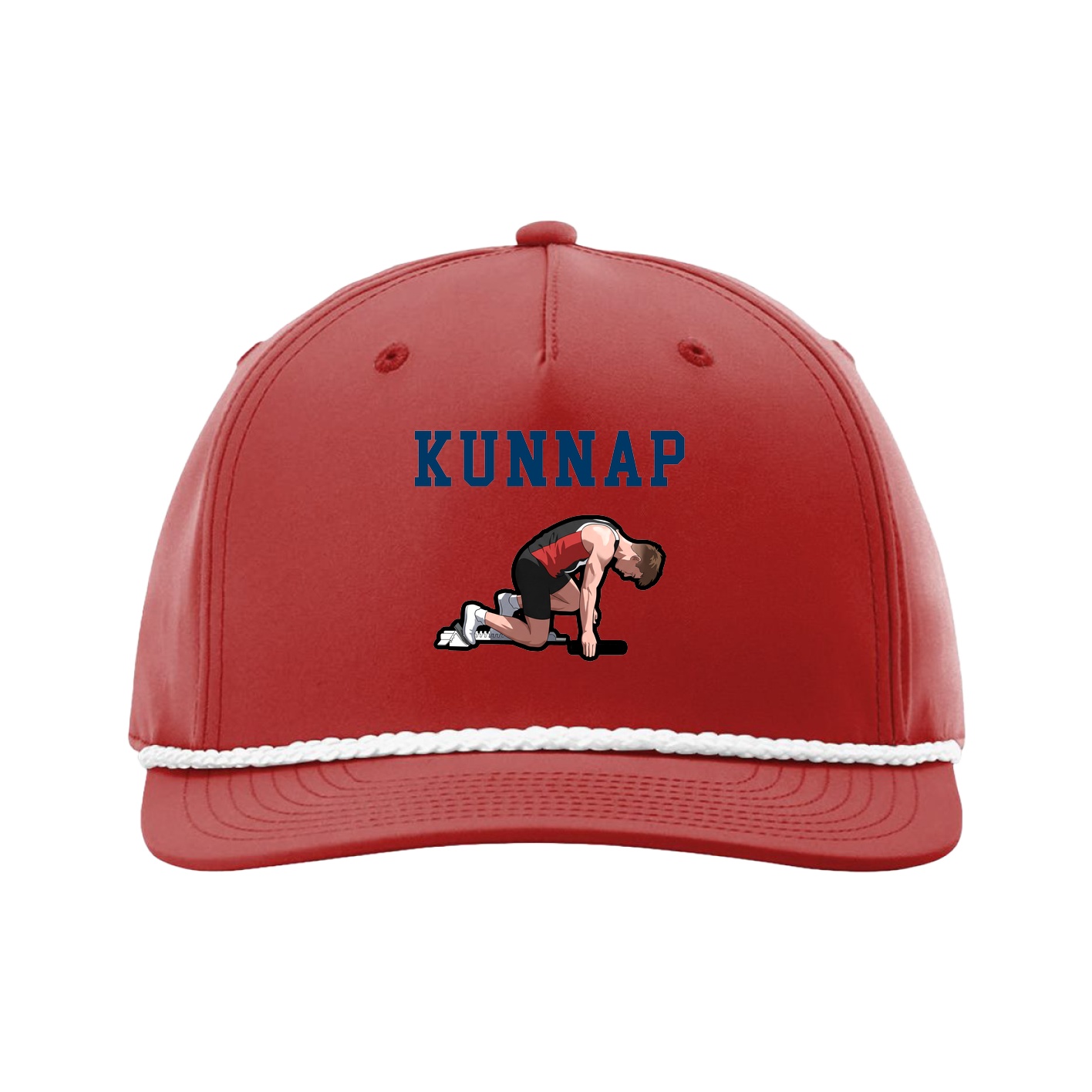 Five-Panel Classic Rope Cap — Shirsey in Red