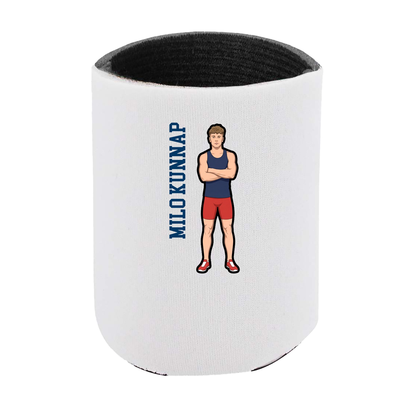 Can Holder — Name Vertical in White