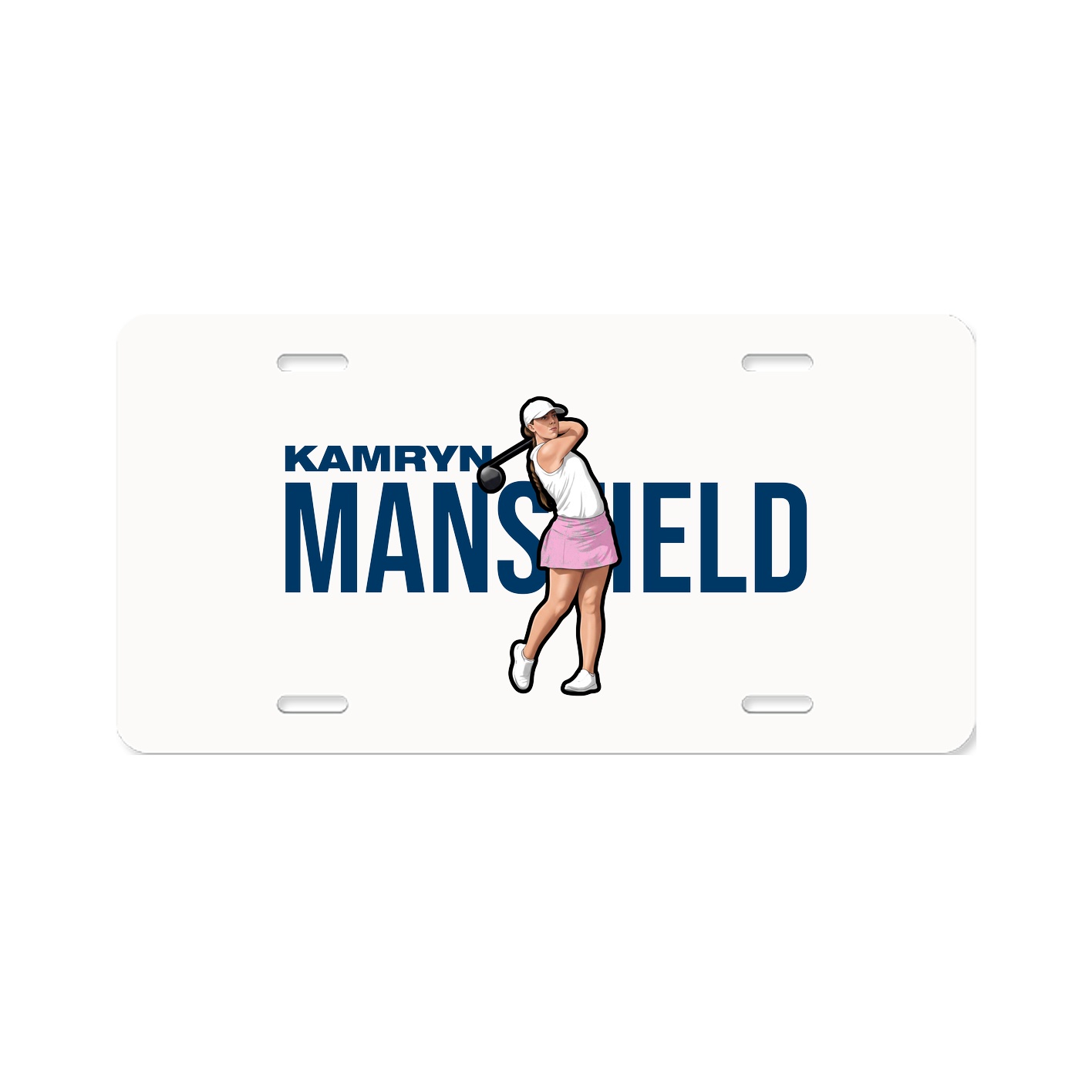 License Plate — Player Name in Classic