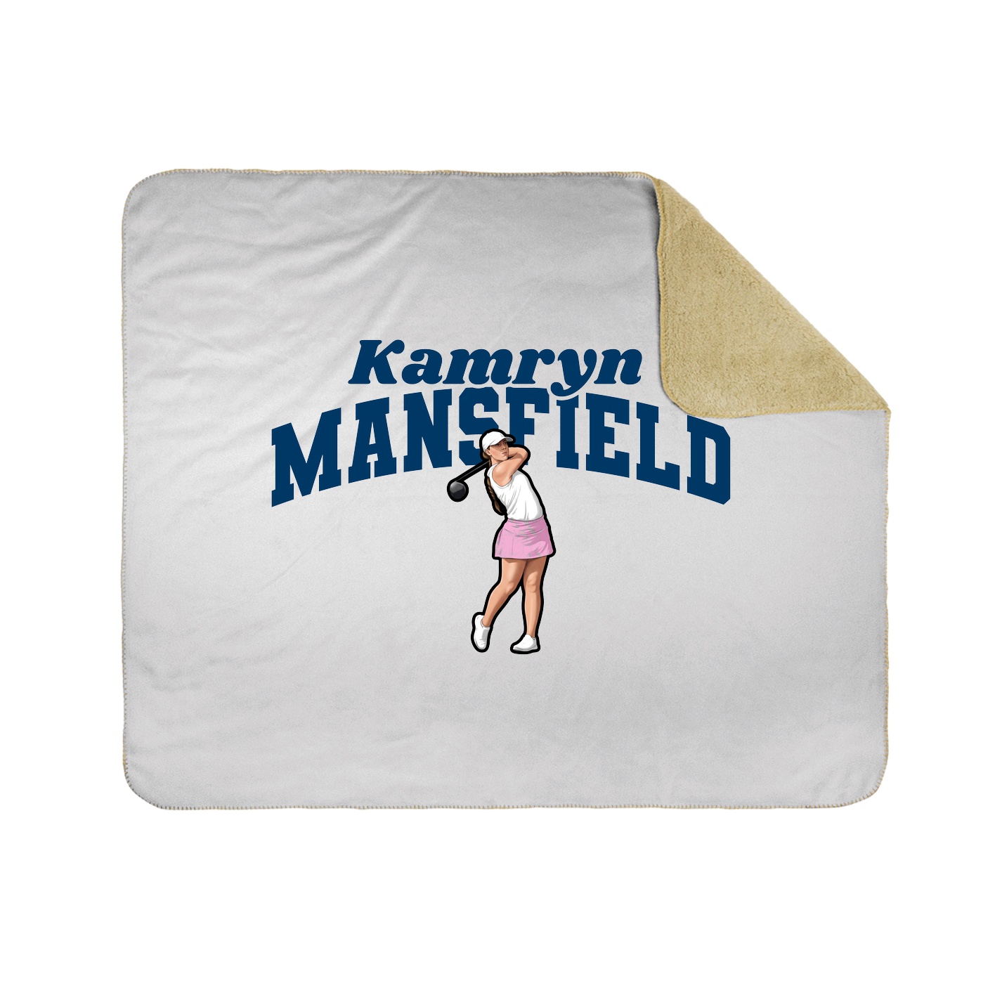 Throw Blanket — Signature Arch in White