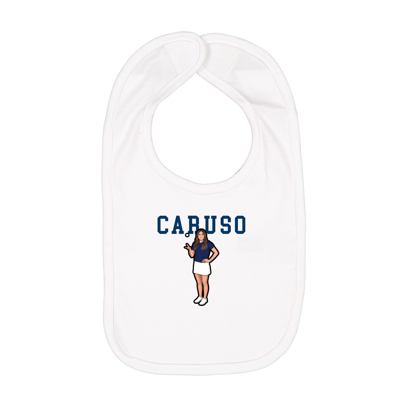 Infant Bib — Shirsey in White