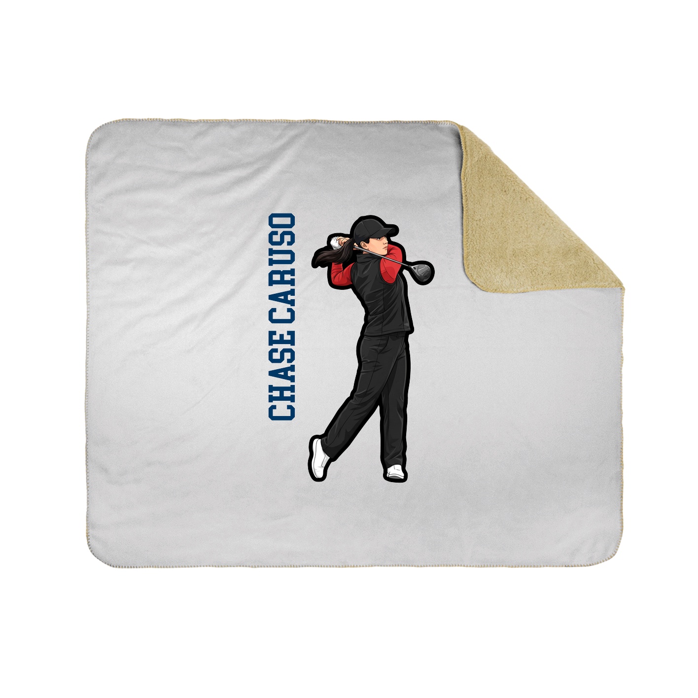 50x60 Sherpa Lined Throw Blanket