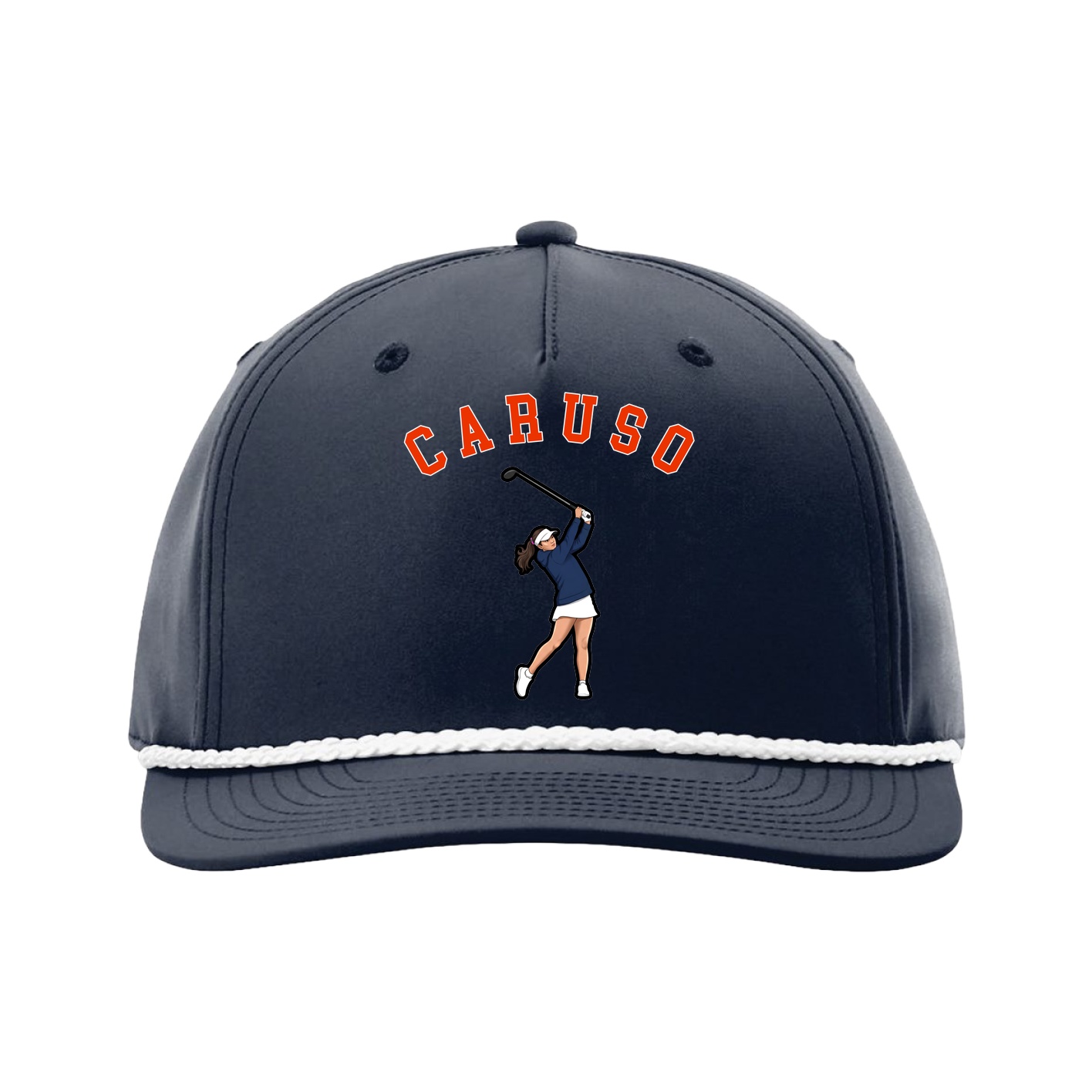 Five-Panel Classic Rope Cap — Shirsey Arch in Navy