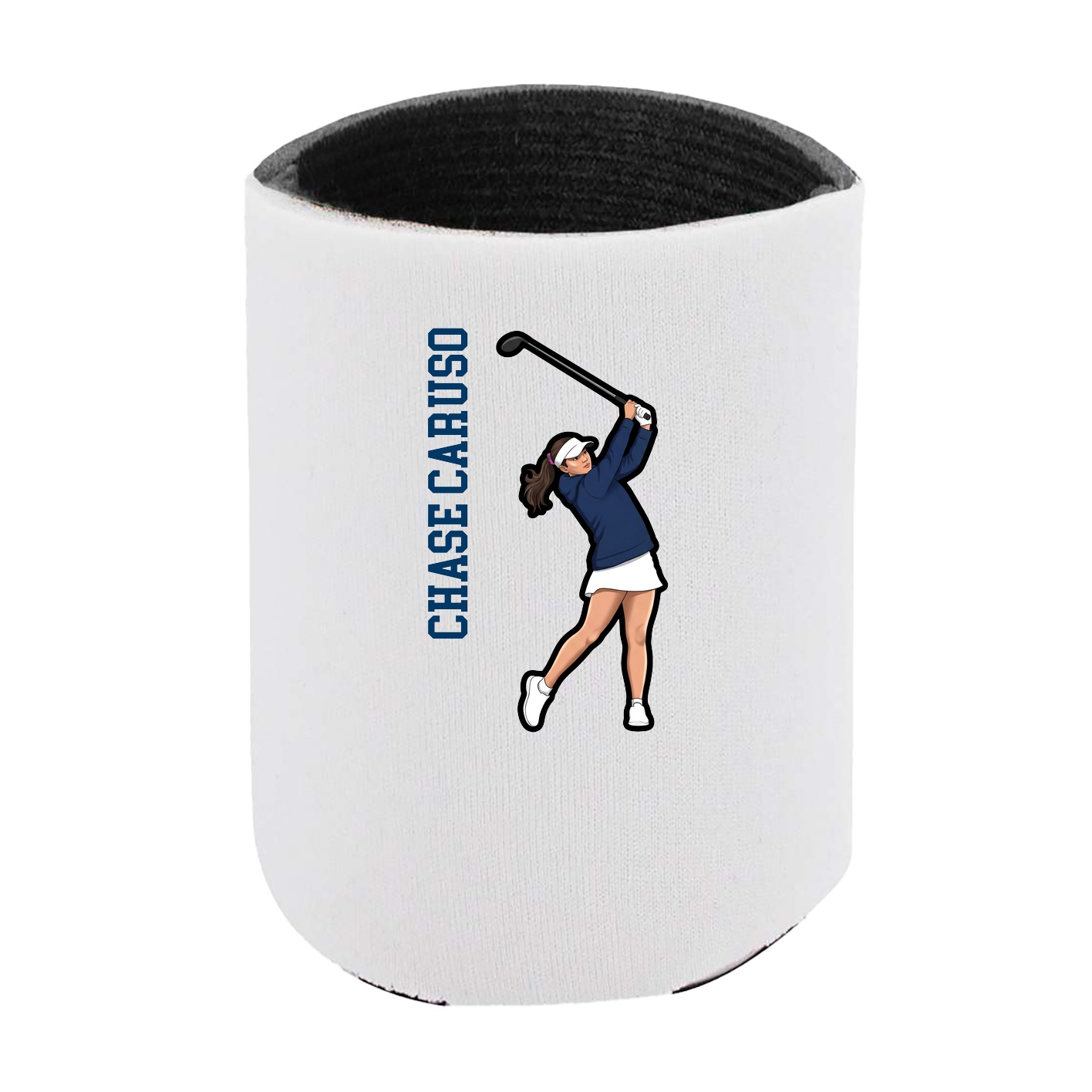 Can Holder — Name Vertical in White