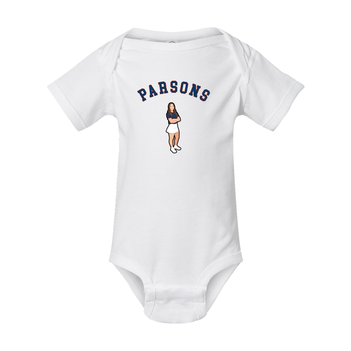 Baby Onesie — Shirsey Arch in White