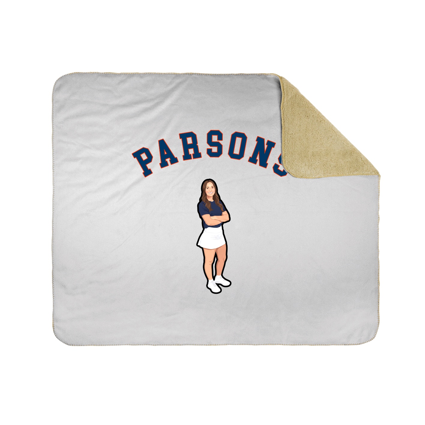 Throw Blanket — Shirsey Arch in White