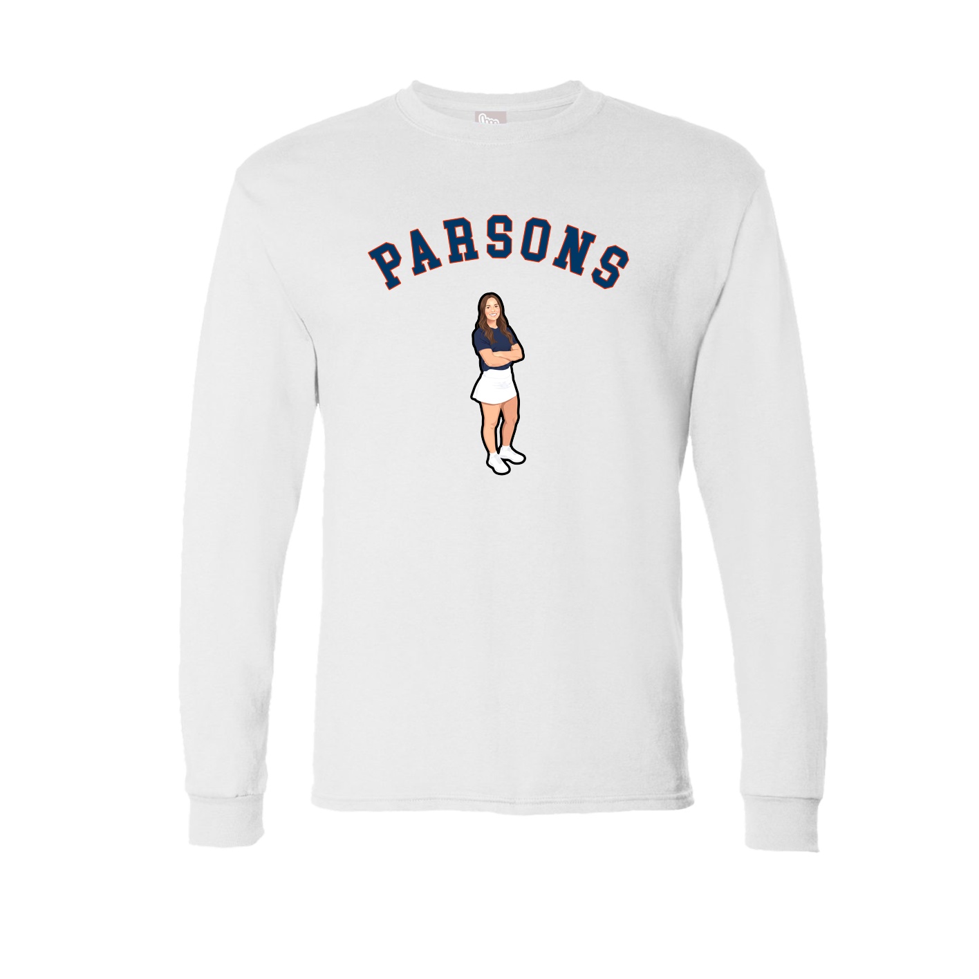 Long Sleeve Tee — Shirsey Arch in White