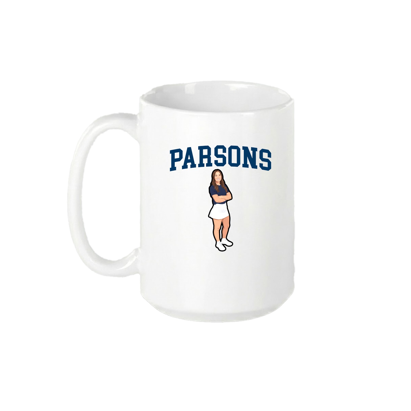 15oz Coffee Mug — Shirsey in White