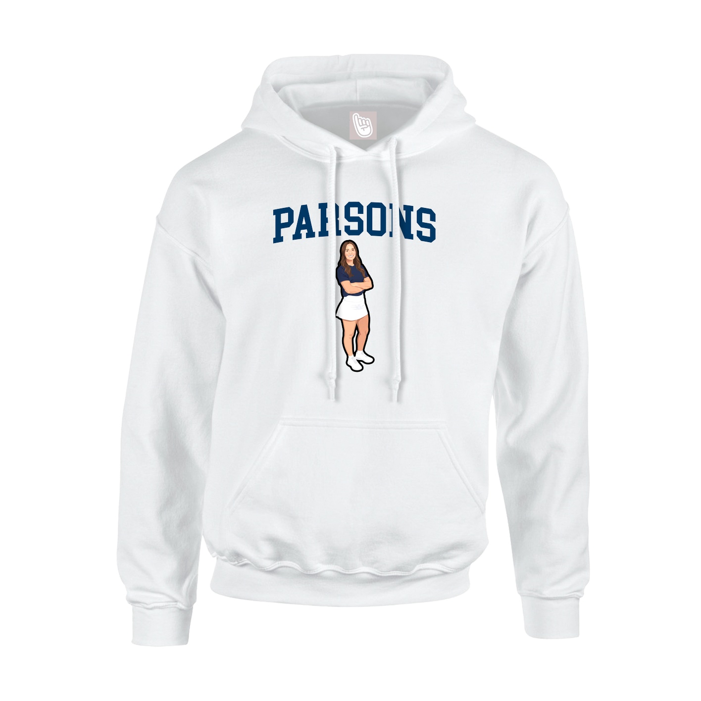 Hoodie — Shirsey in White