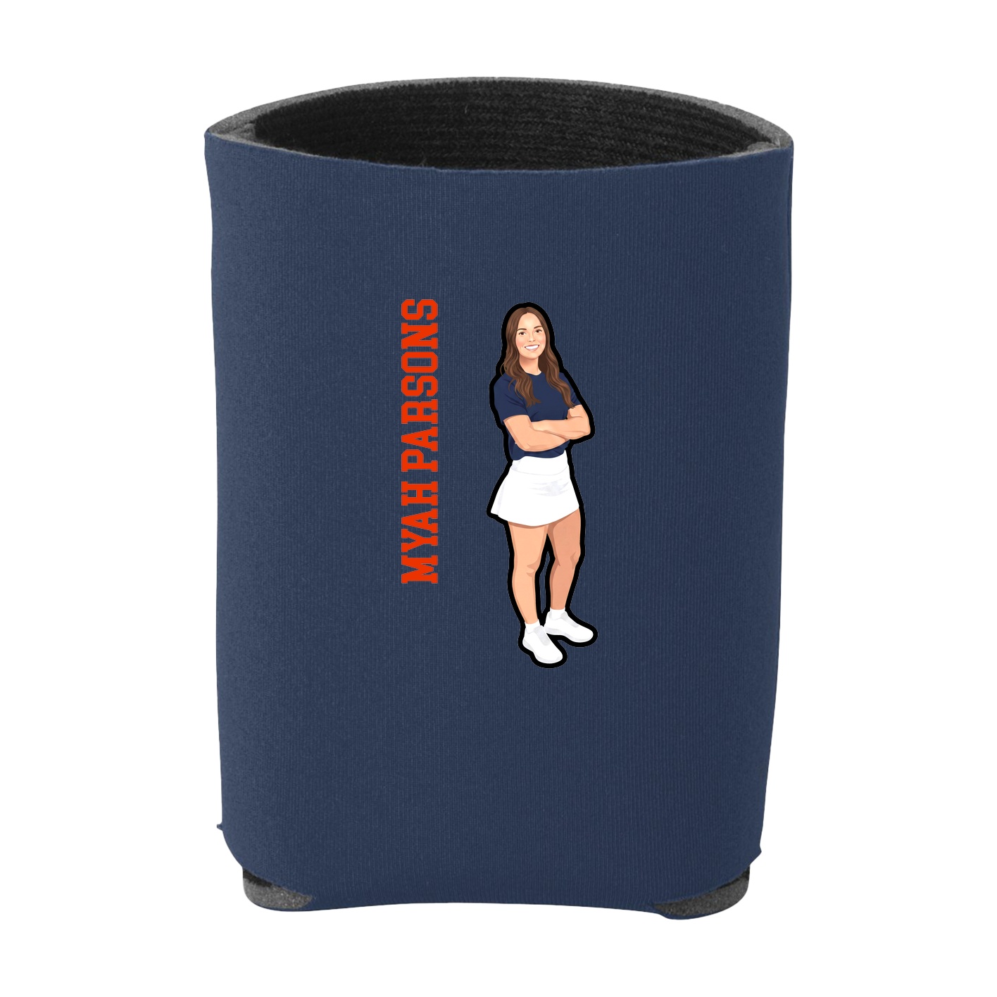 Can Holder — Name Vertical in Navy