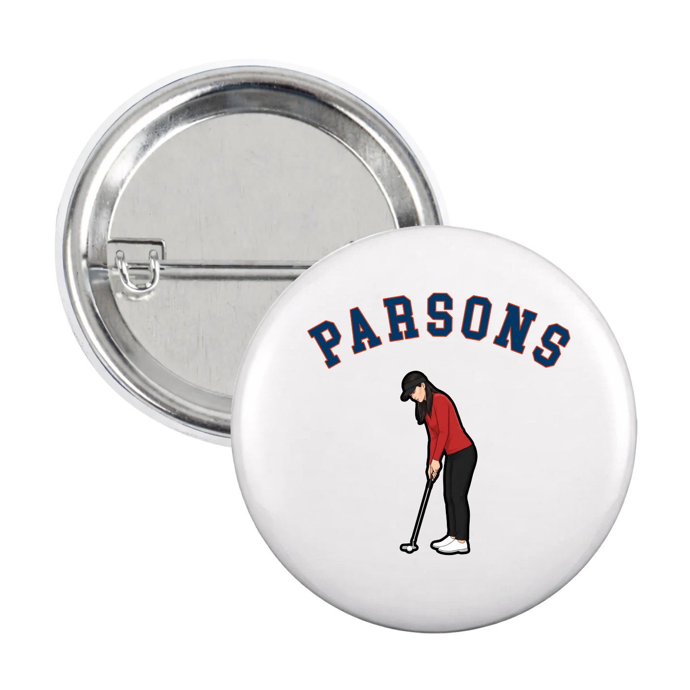 Game Day Button — Shirsey Arch in White