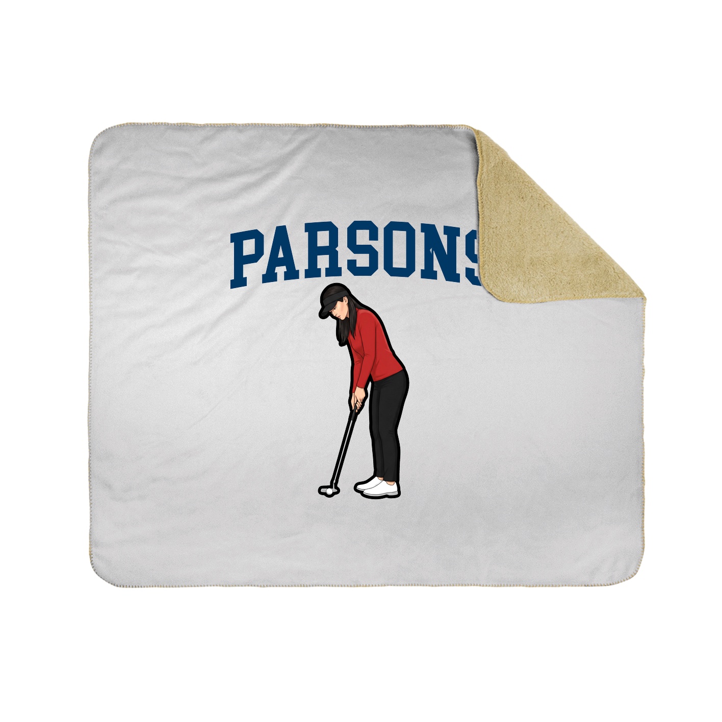 Throw Blanket — Shirsey in White
