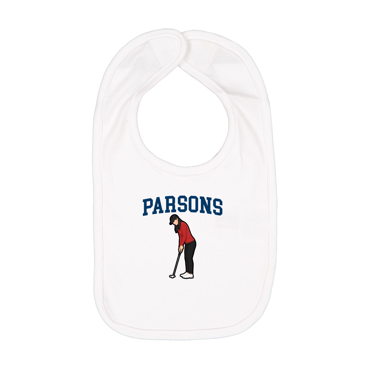 Infant Bib — Shirsey in White