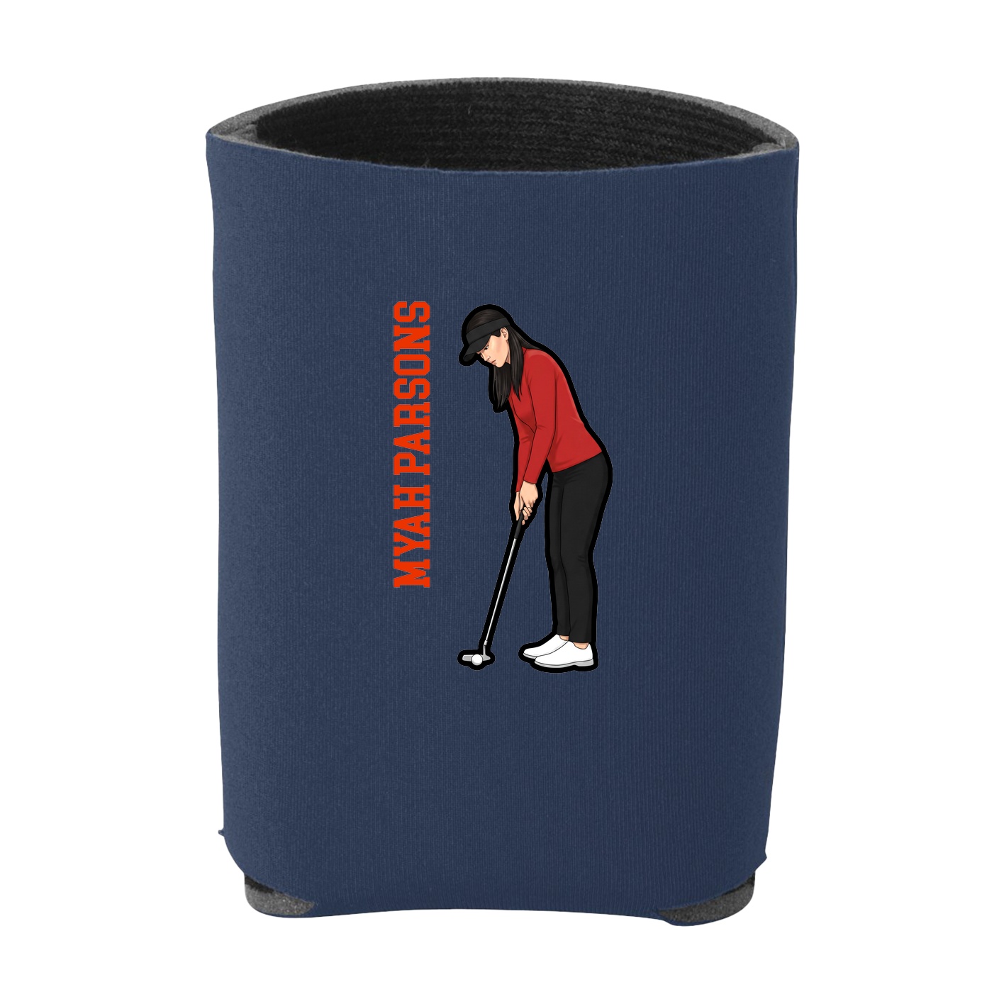 Can Holder — Name Vertical in Navy