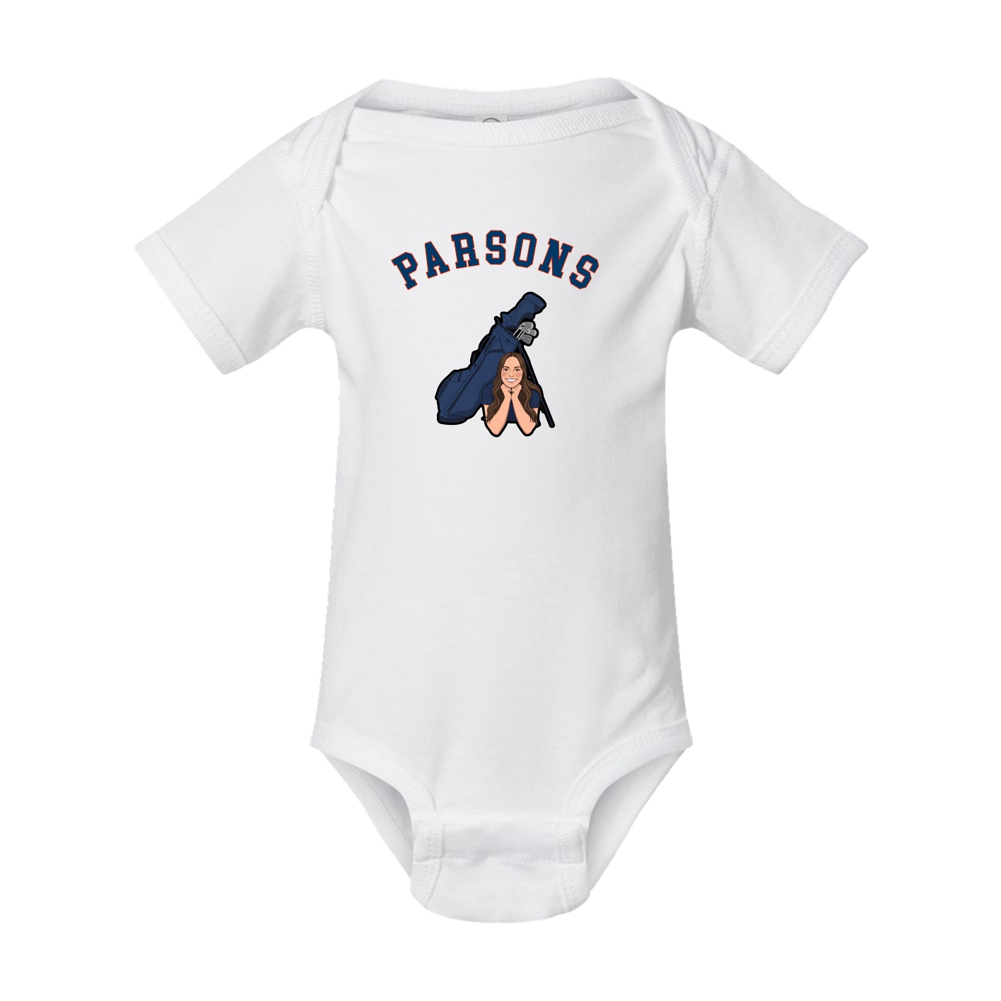 Baby Onesie — Shirsey Arch in White