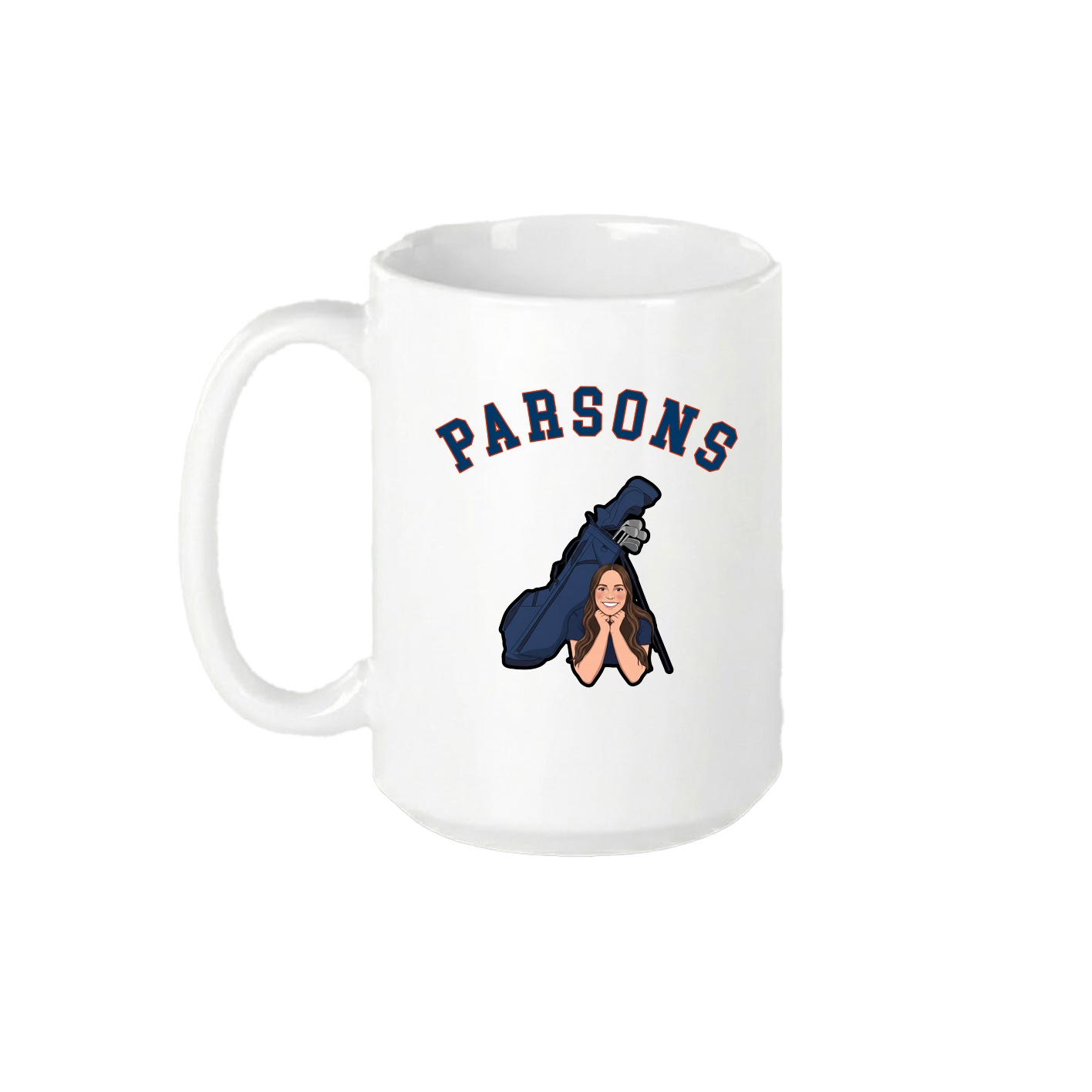 15oz Coffee Mug — Shirsey Arch in White