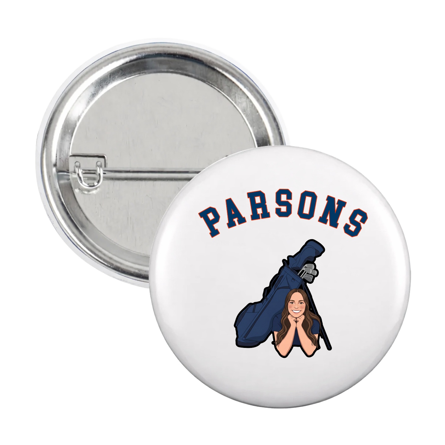 Game Day Button — Shirsey Arch in White