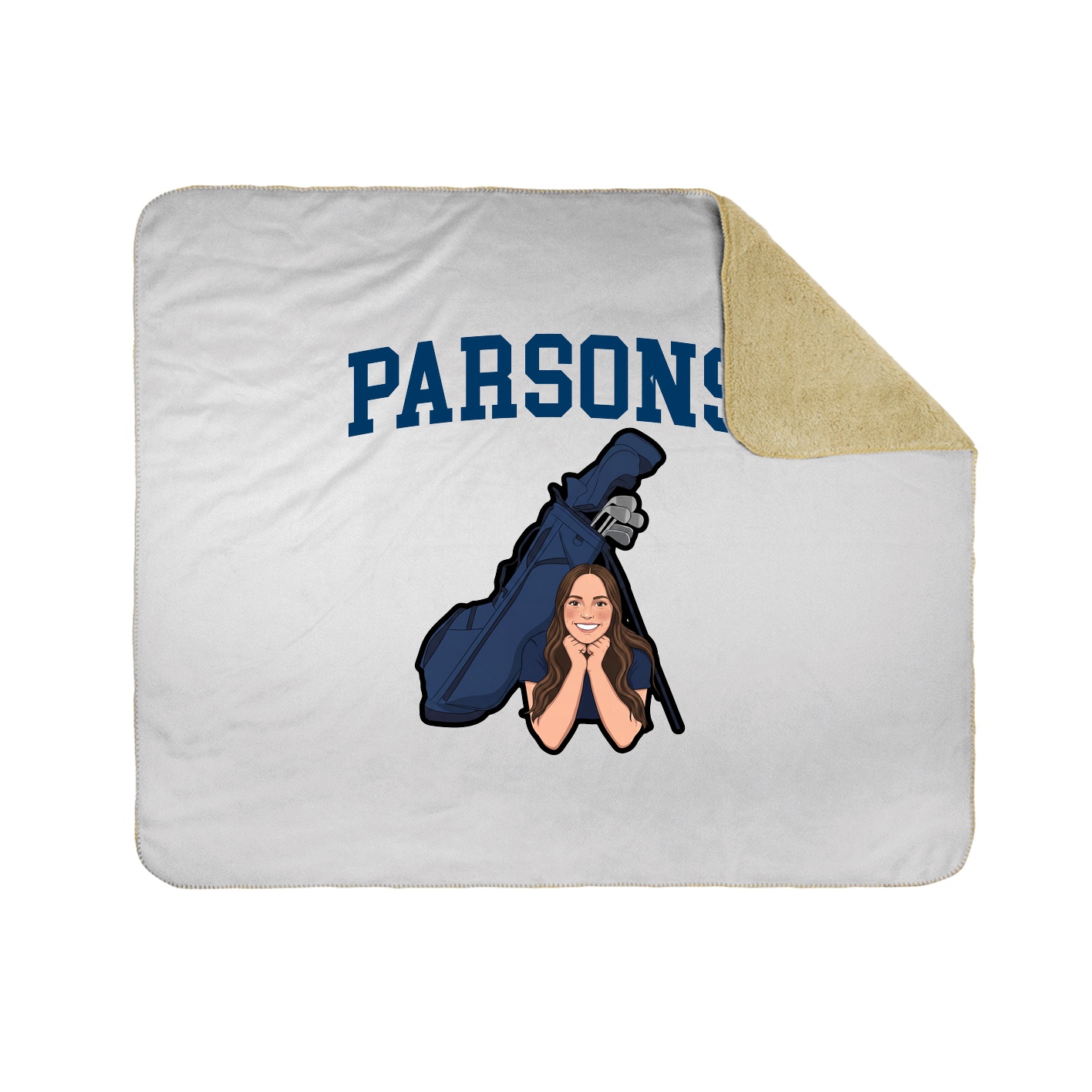 Throw Blanket — Shirsey in White