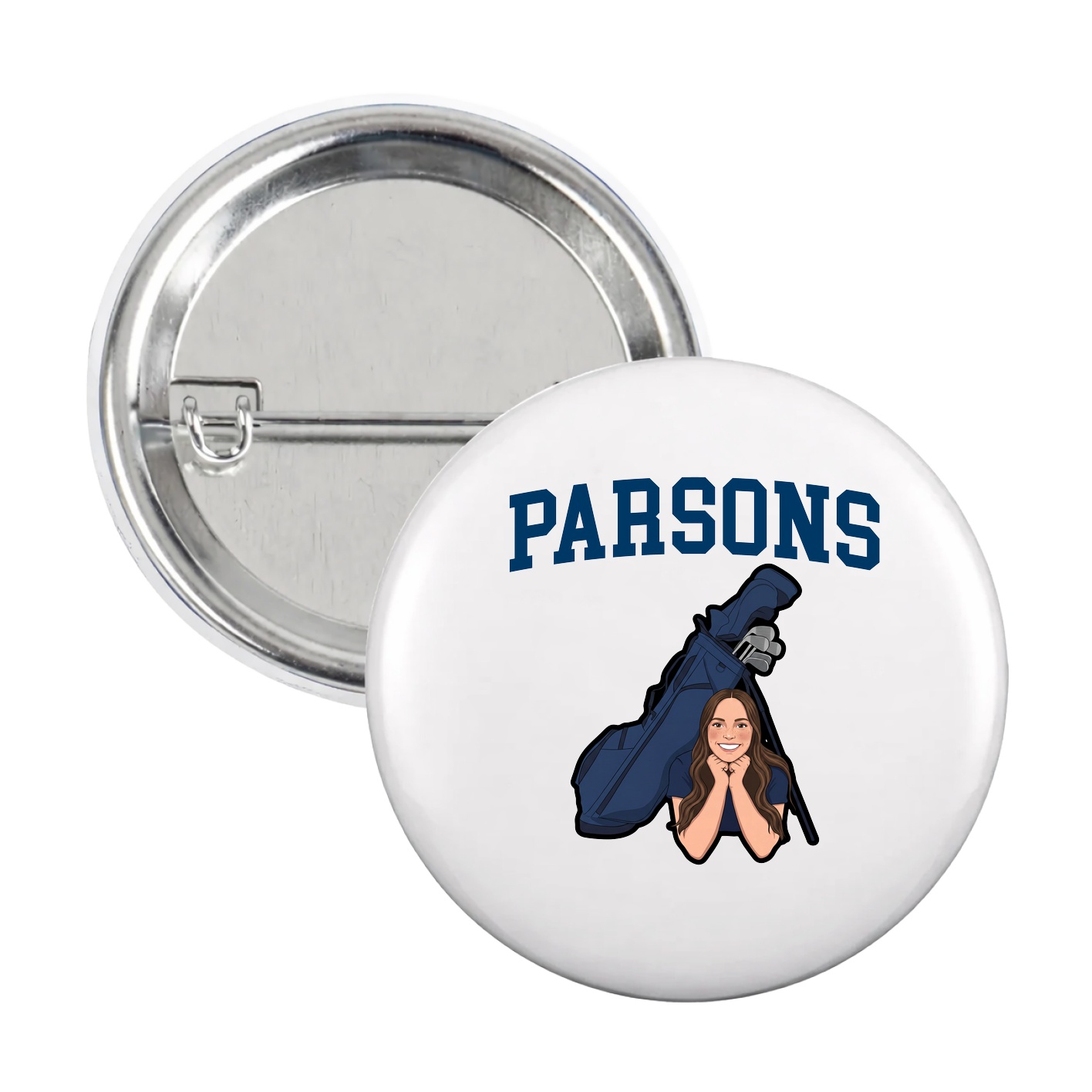 Game Day Button — Shirsey in White